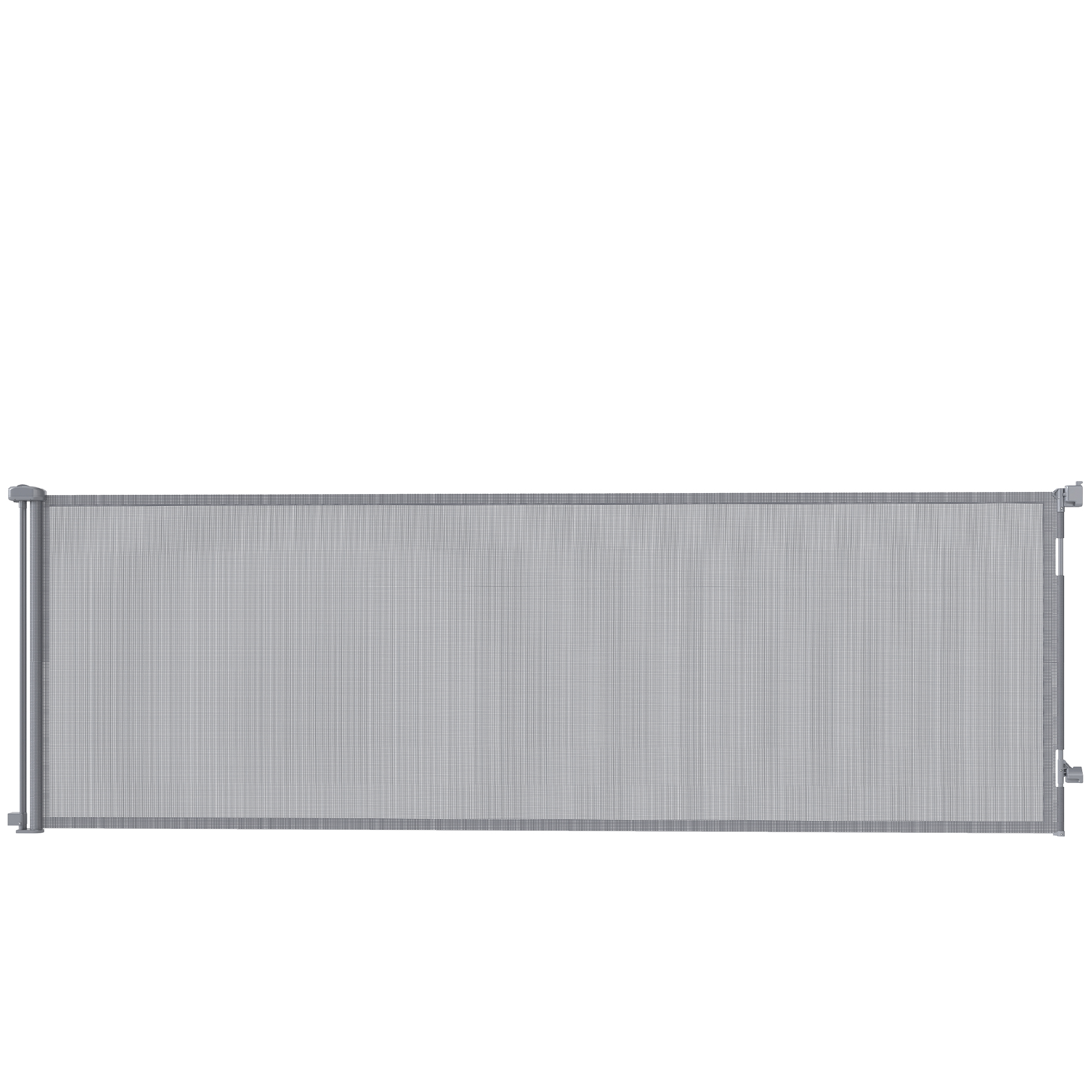 Faicour Grey Aluminium Retractable Dog Gate - 11cm - Life Essentials