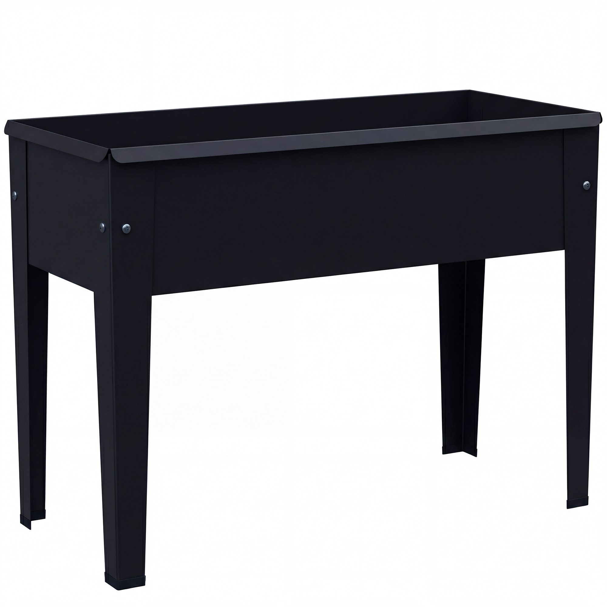 Bricour Black Metal Raised Planter - 27cm - Life Essentials