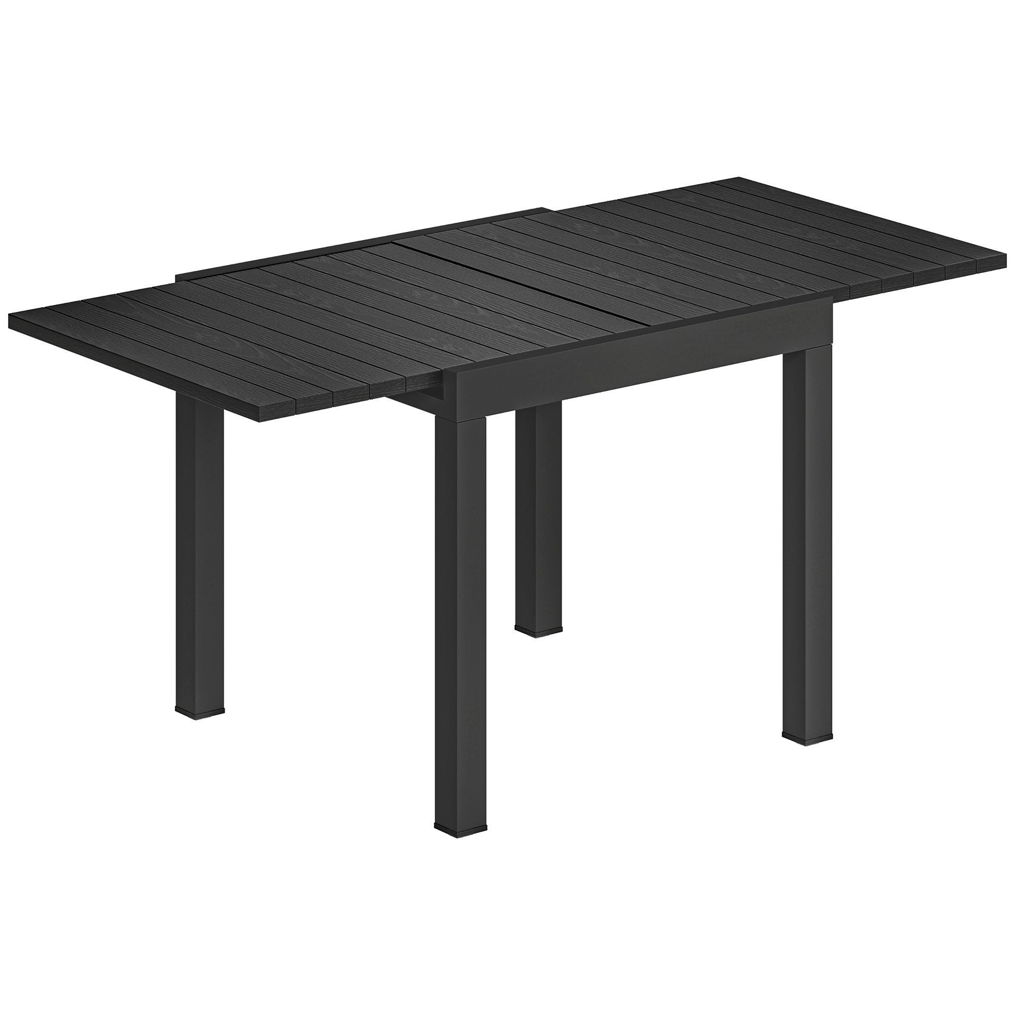 Kenis Black Aluminium Dining Table - 80cm - Life Essentials