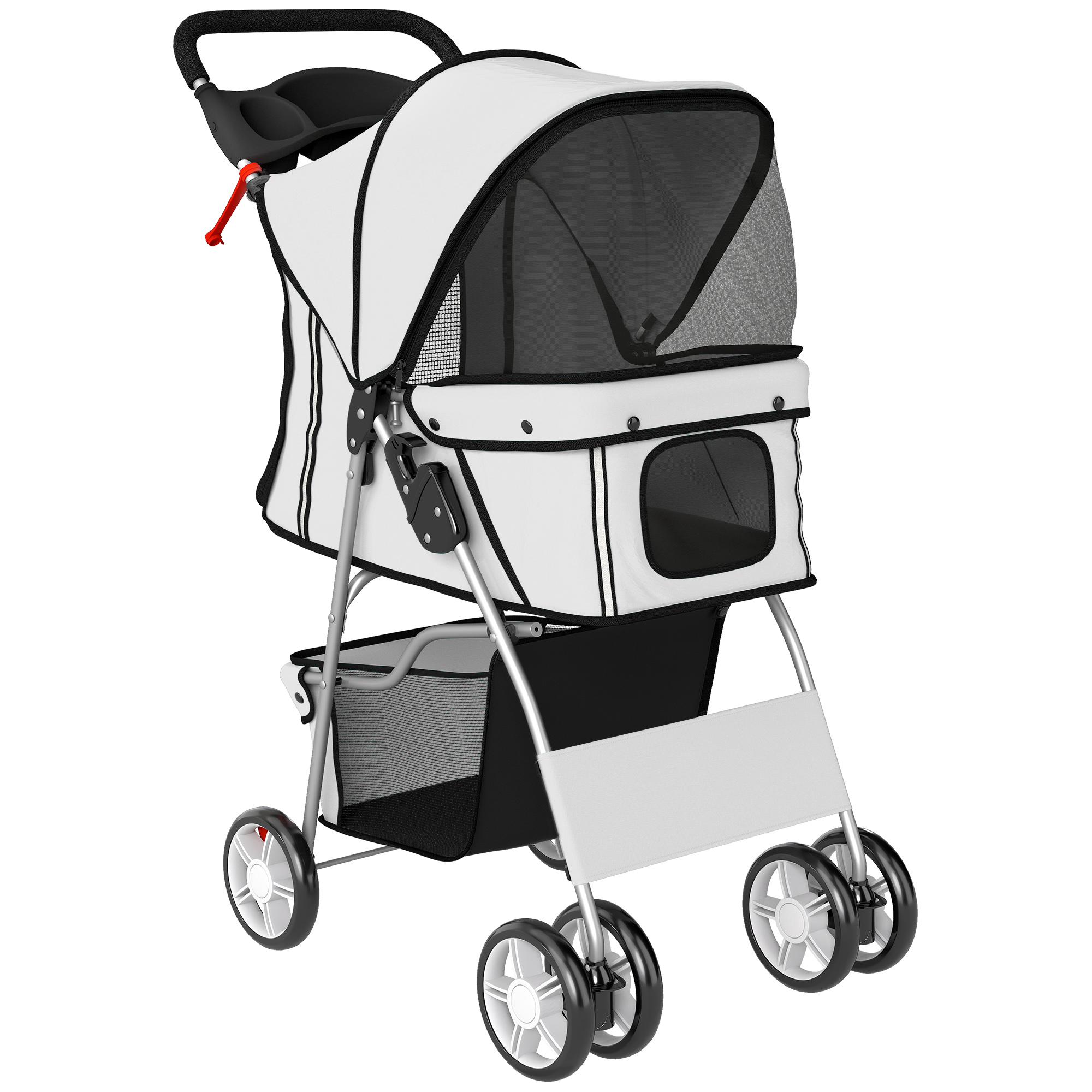 Dalglen Grey Steel Pet Stroller - 44cm - Life Essentials