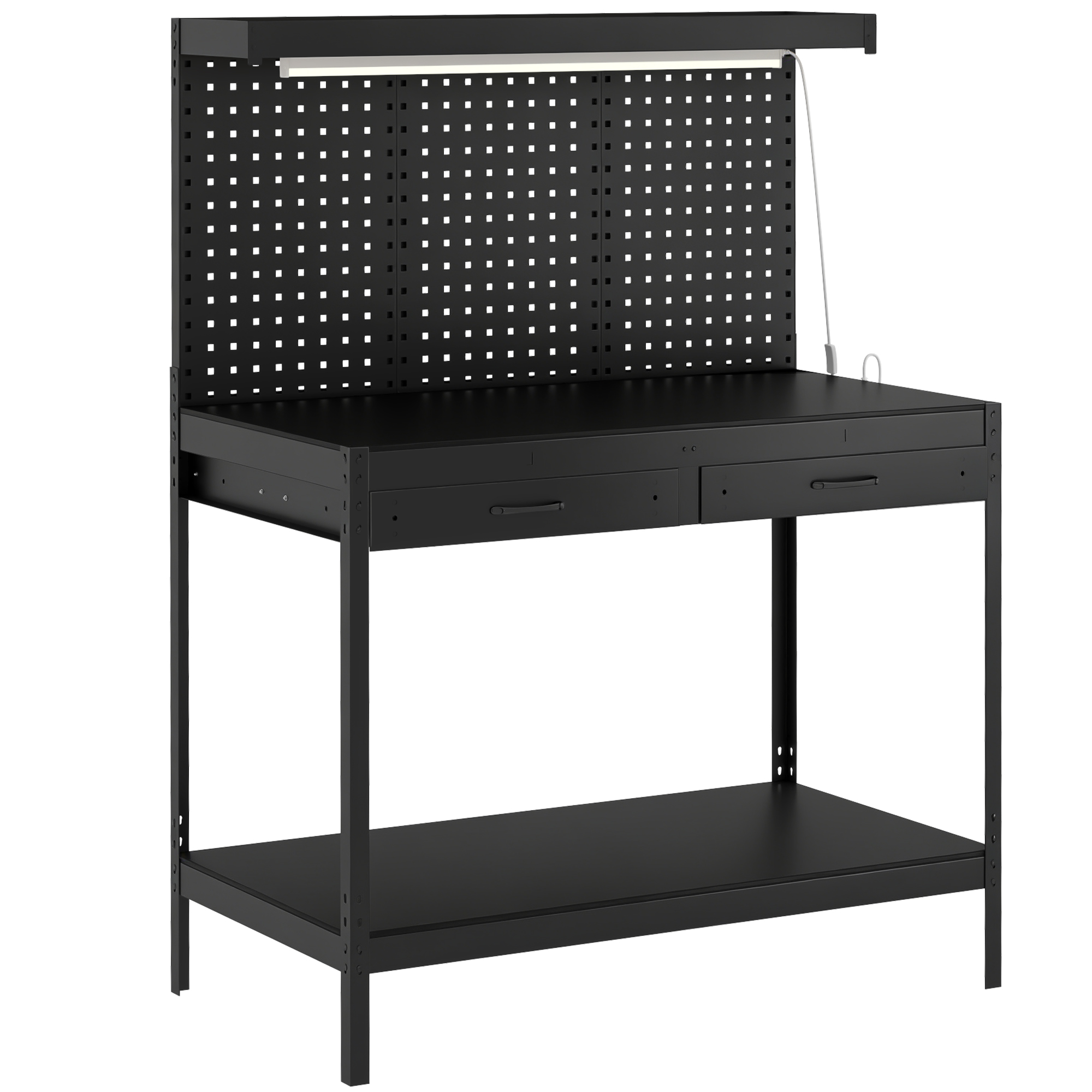 Monara Black Workbench - 110cm - Life Essentials