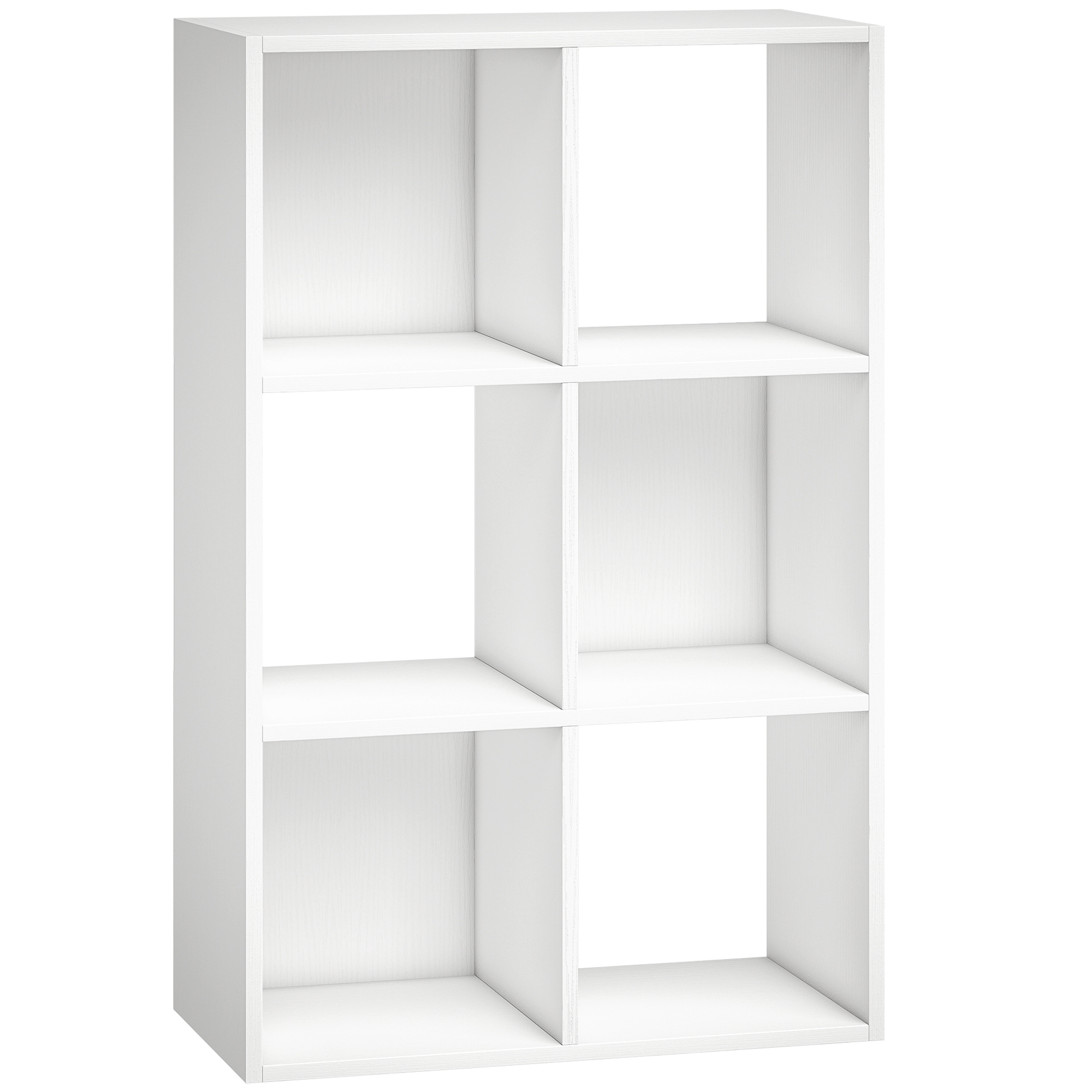 Priheir White Particle Board Bookcase - 60cm - Life Essentials
