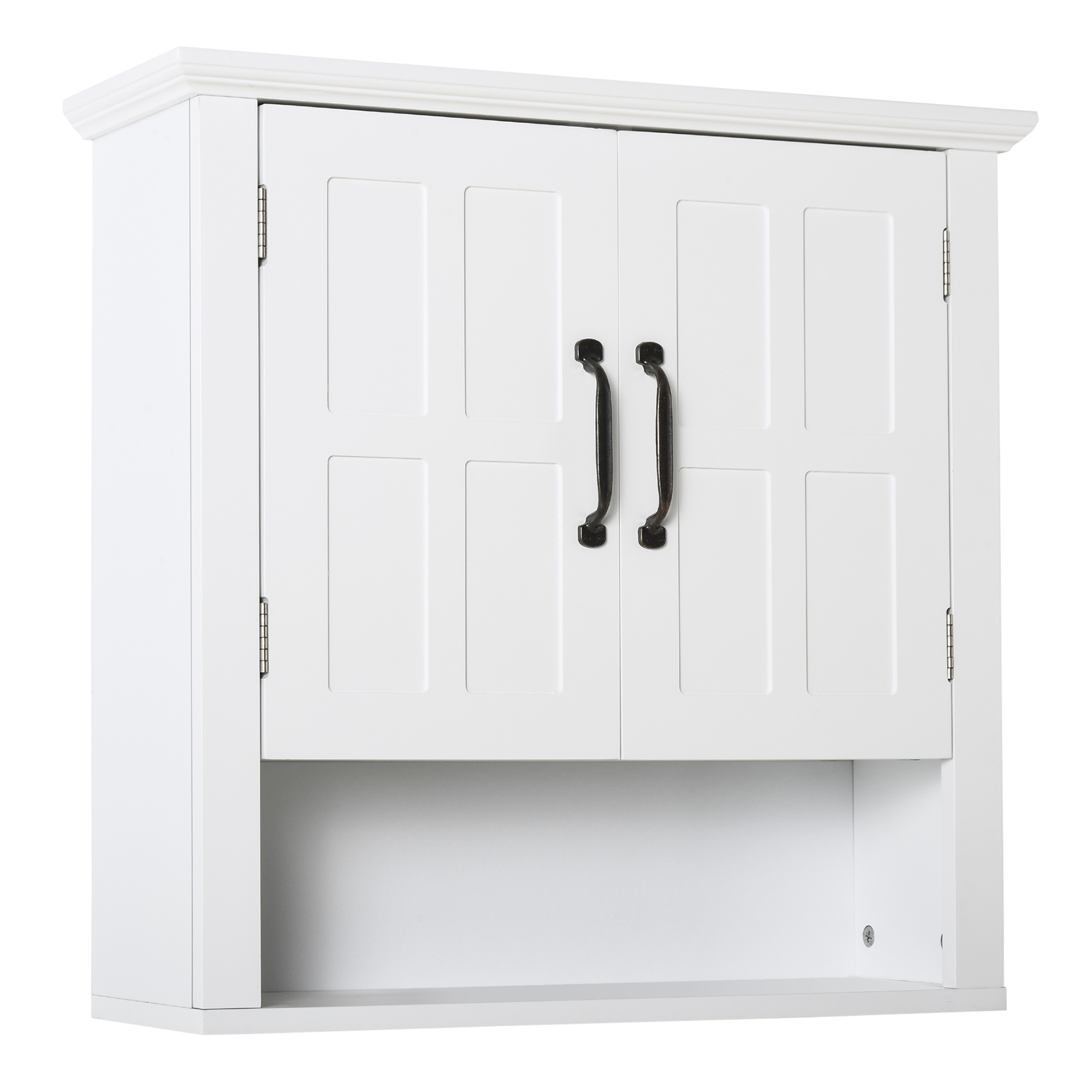 White MDF Storage Wall Medicine Cabinet - 60cm - Life Essentials