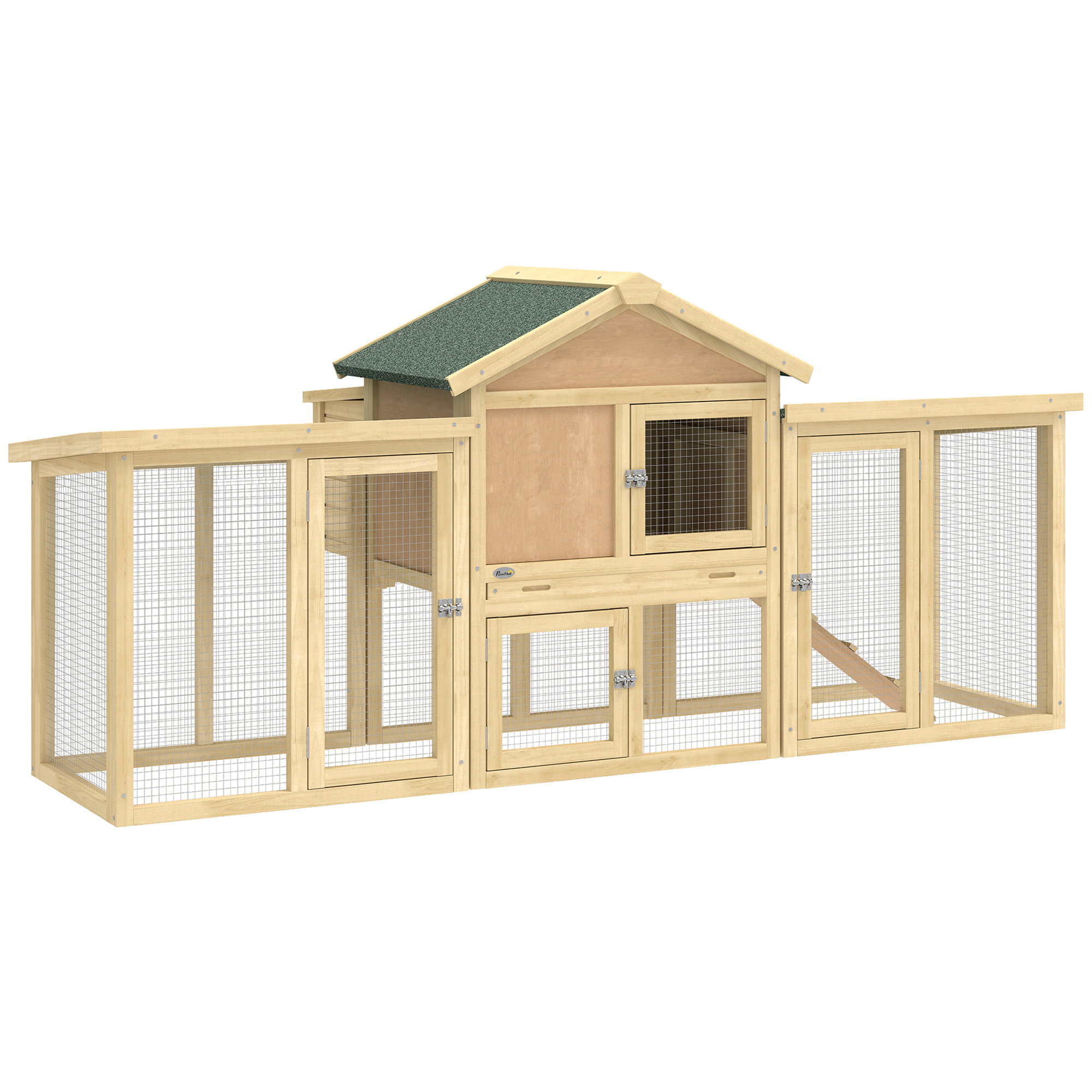 Glywood Natural Wood Fir Wood Chicken Coop - 85cm - Life Essentials