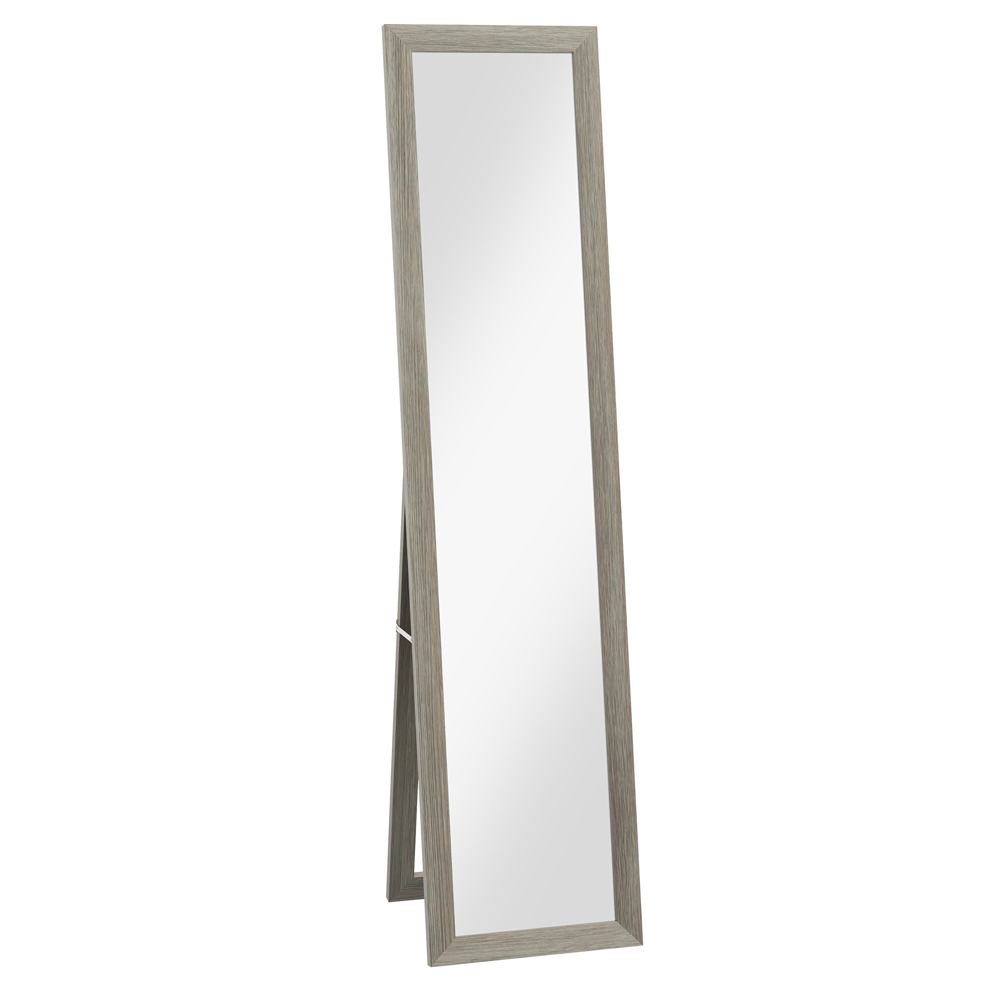 Grey Full Length Mirror - 37cm - Life Essentials