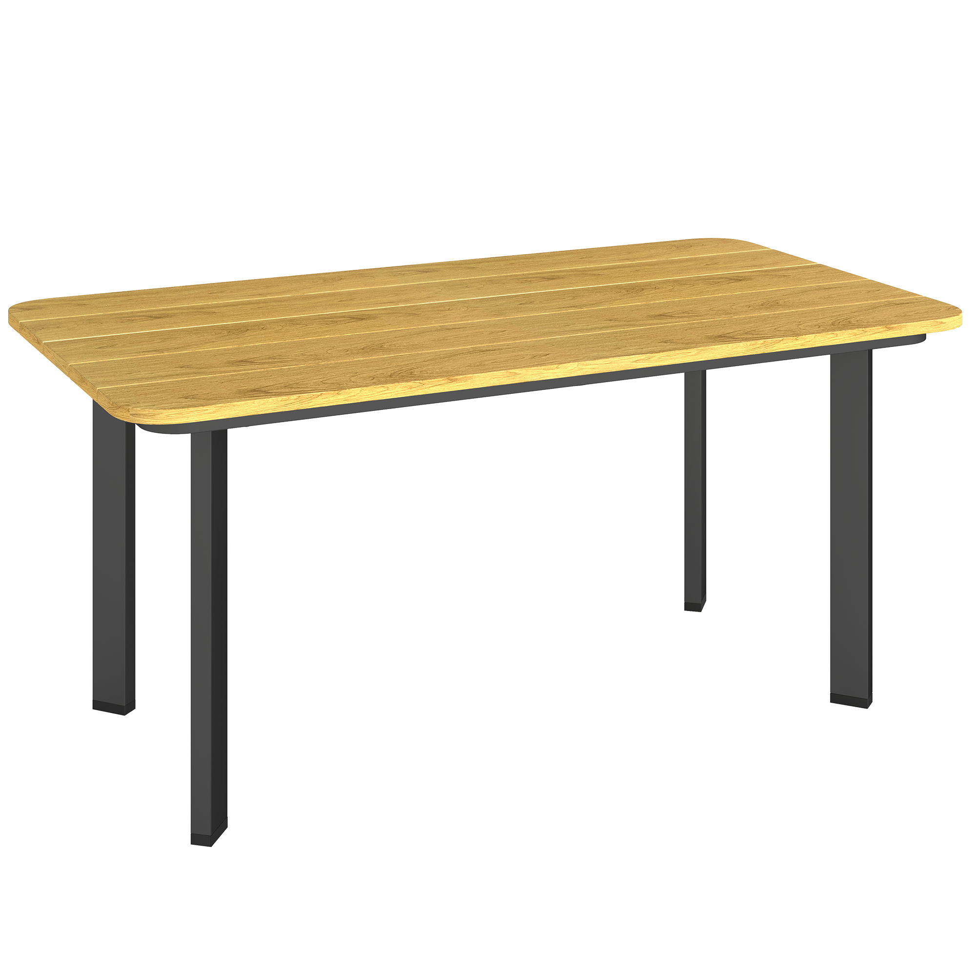 Wexwick Brown Metal Coffee Table - 49cm - Life Essentials