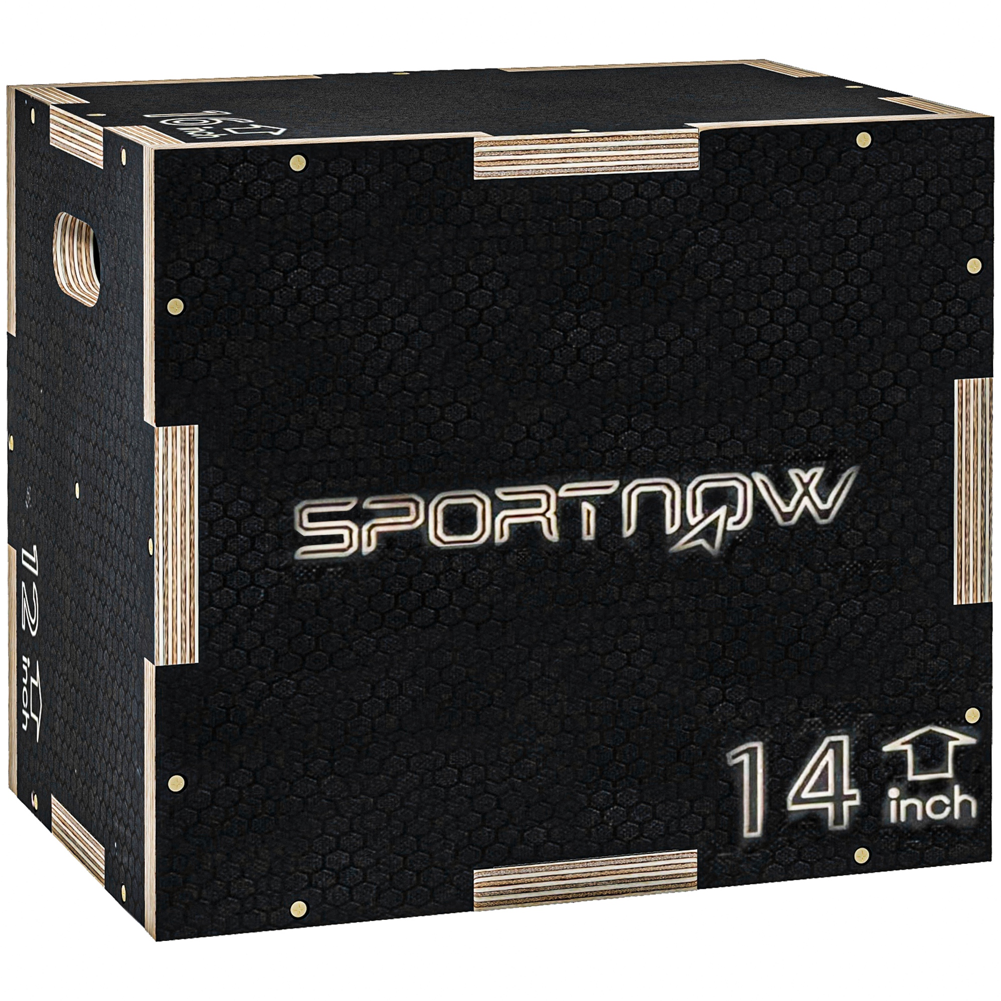 Marbury Black Wood Jump Box - 35.5cm - Life Essentials