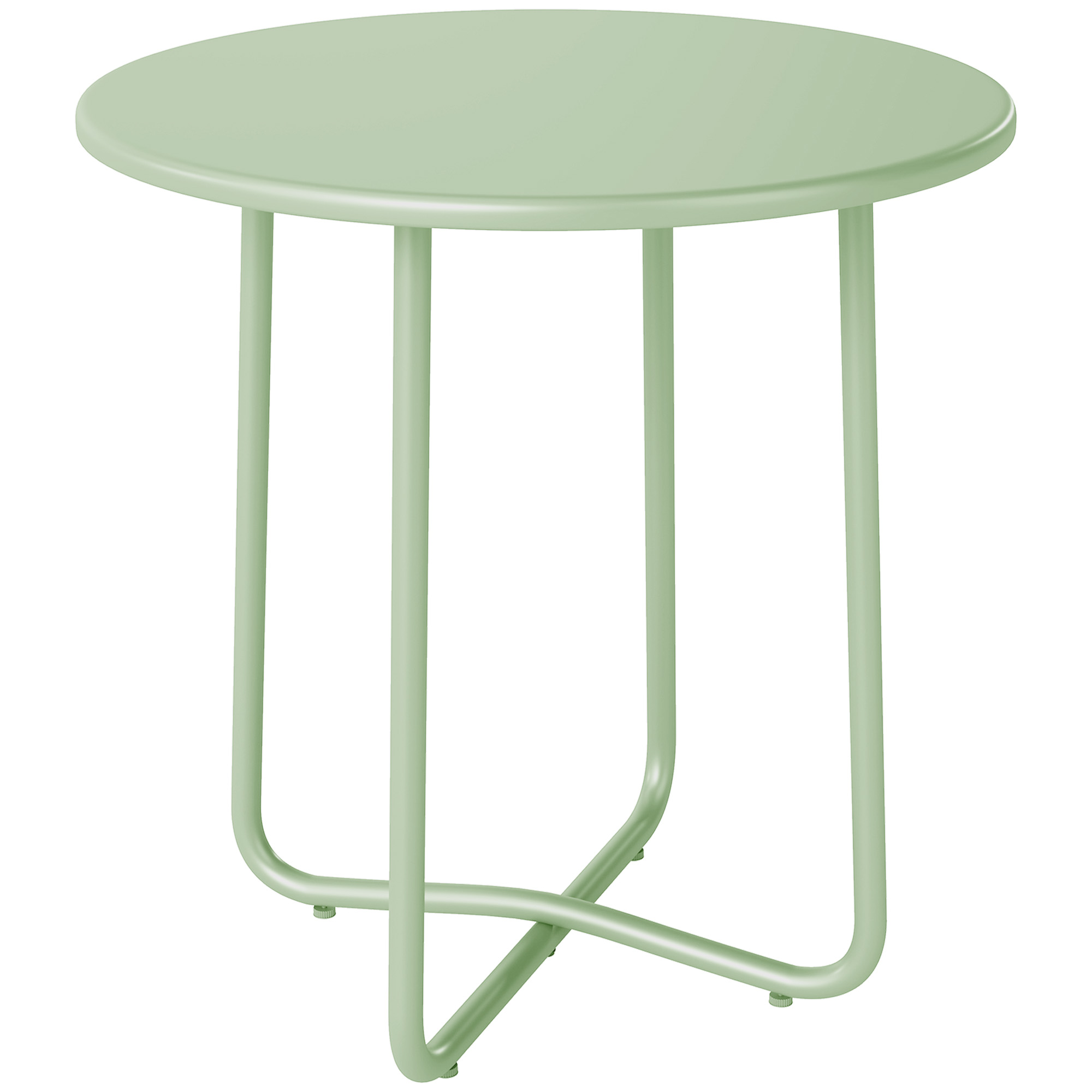 Rosshaw Green Metal Side Table - 48cm - Life Essentials