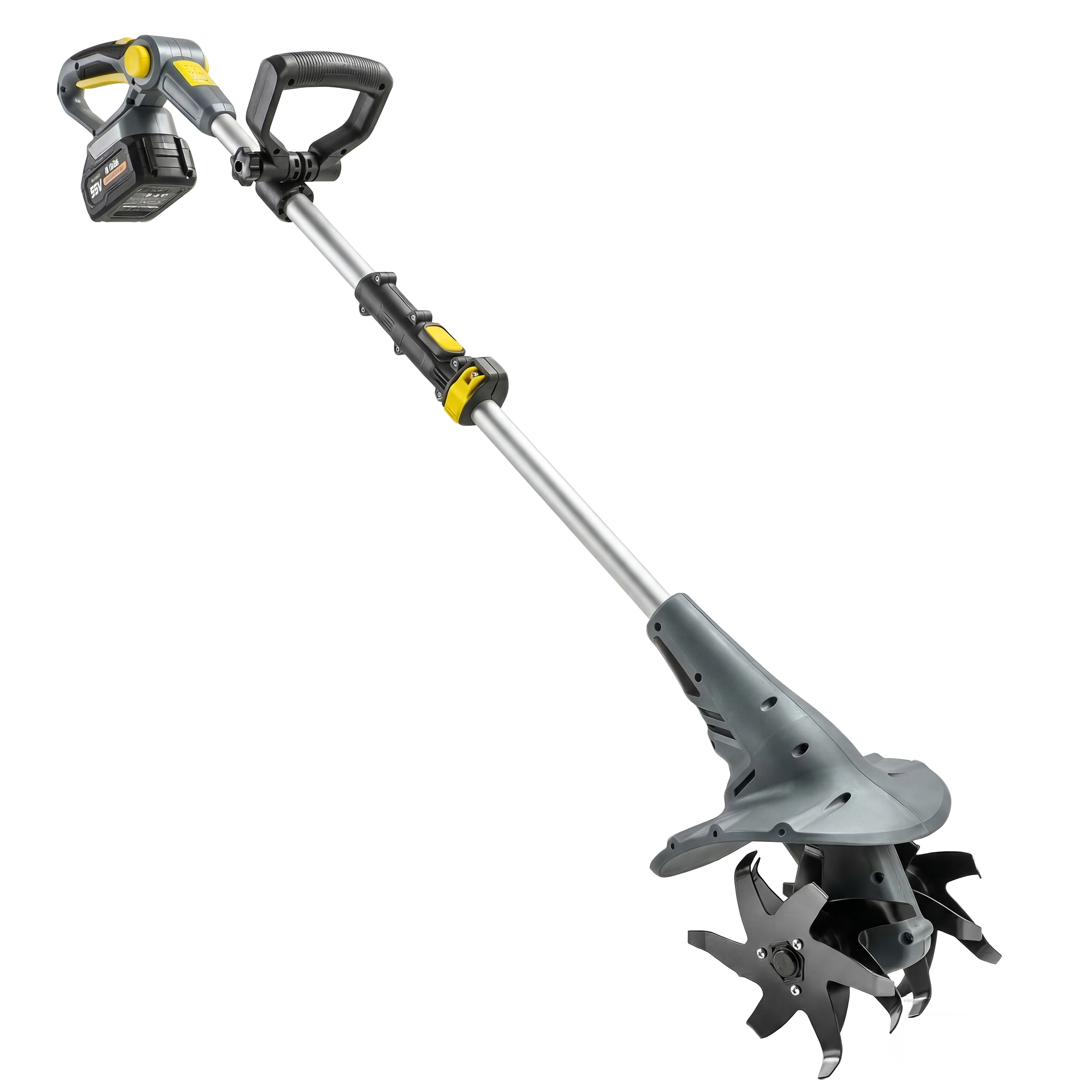 Ivyora Grey Aluminium Cordless Tiller - 22cm - Life Essentials
