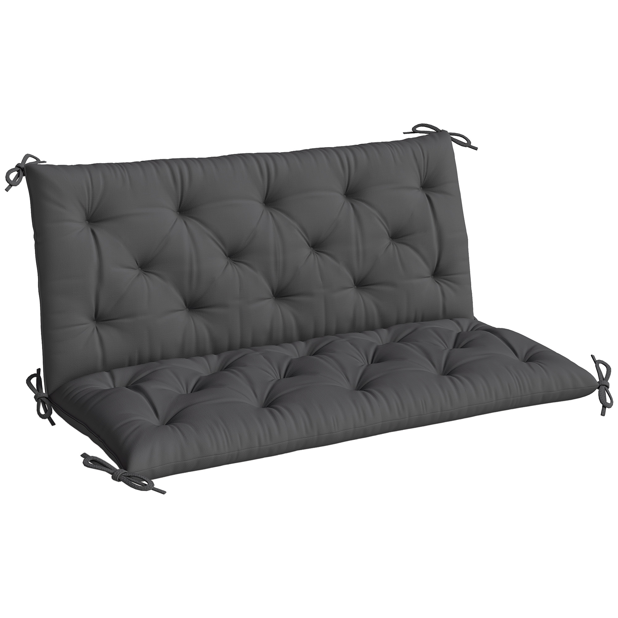 Valcote Black Fabric Swing Chair Cushion - 110cm - Life Essentials