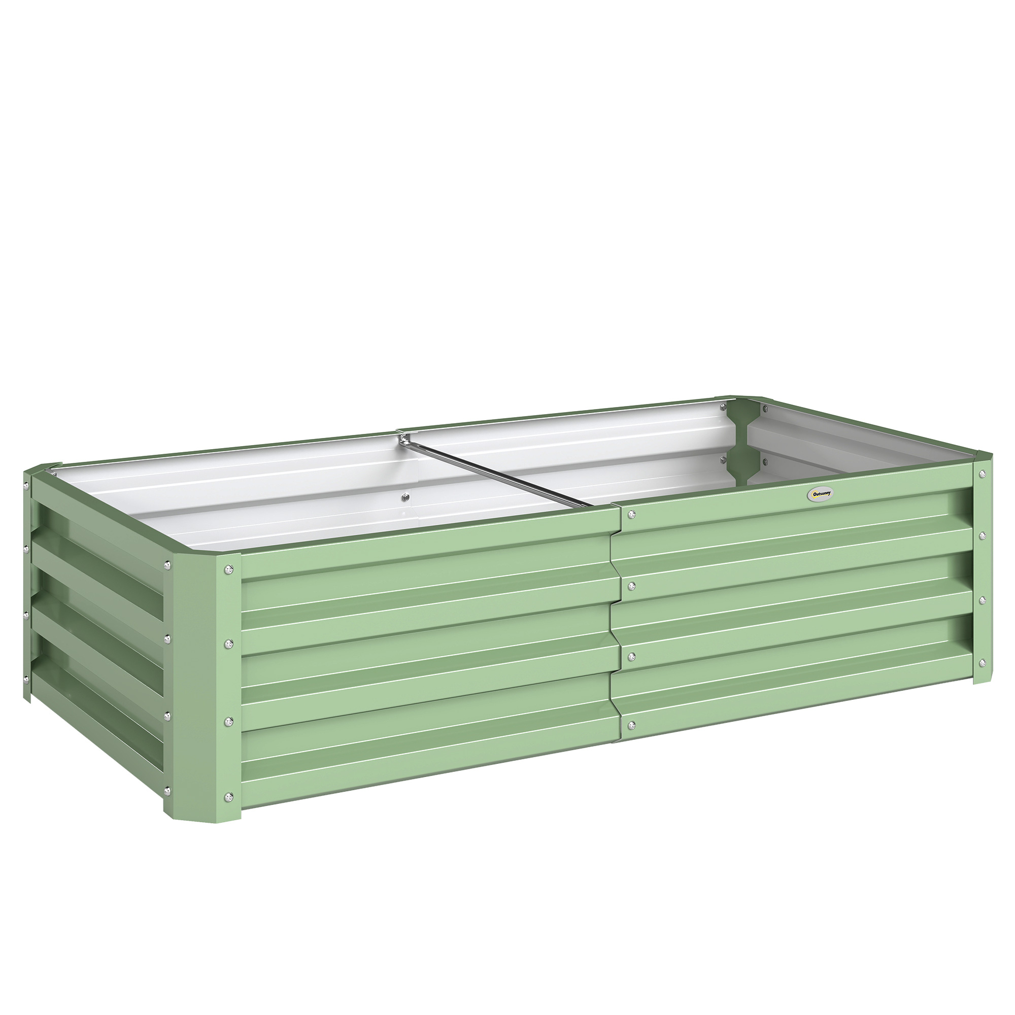 Light Green Steel Raised Beds Planter - 60cm - Life Essentials