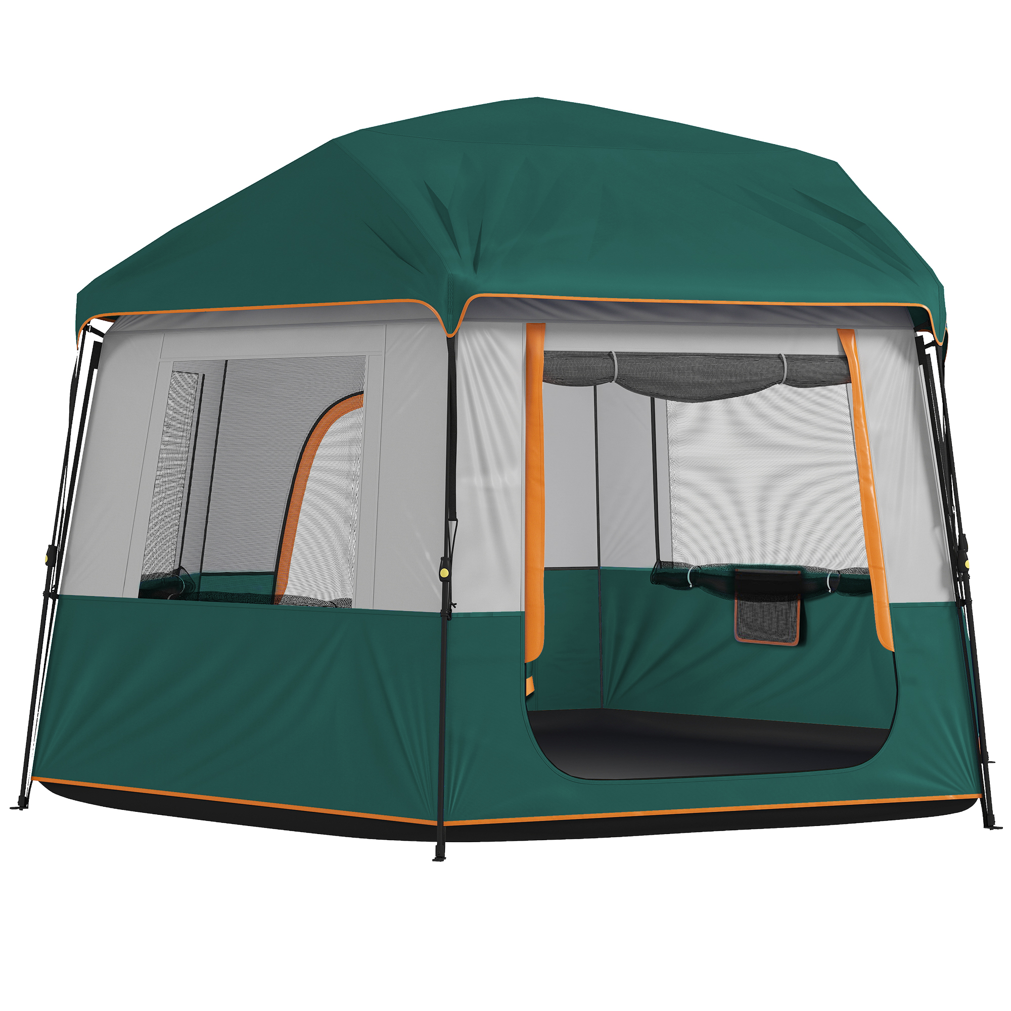 Wexbury Green Fabric Camping Tent - 350cm - Life Essentials
