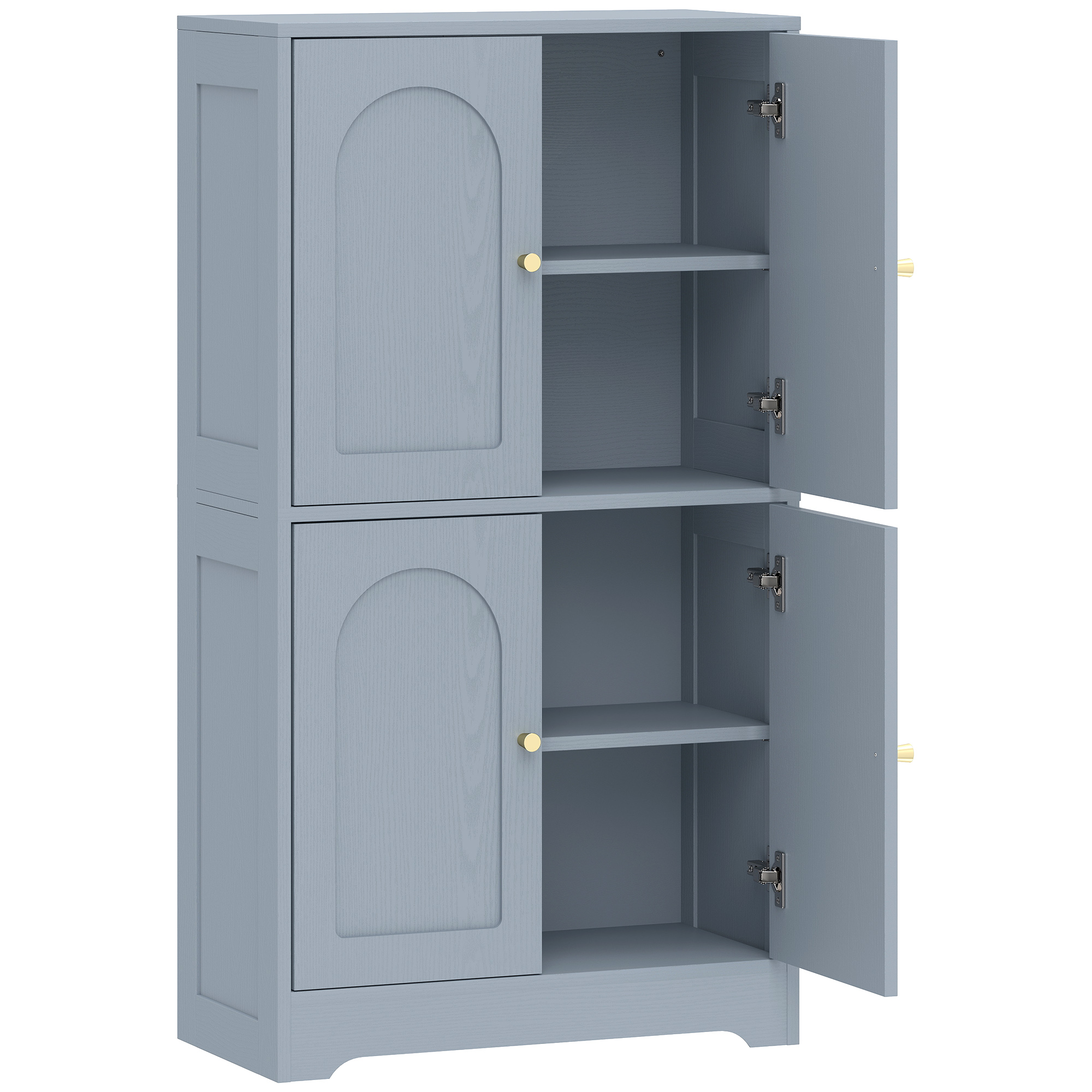 Valcarr Grey Particle Board Kitchen Storage Cabinet - 60cm - Life Essentials