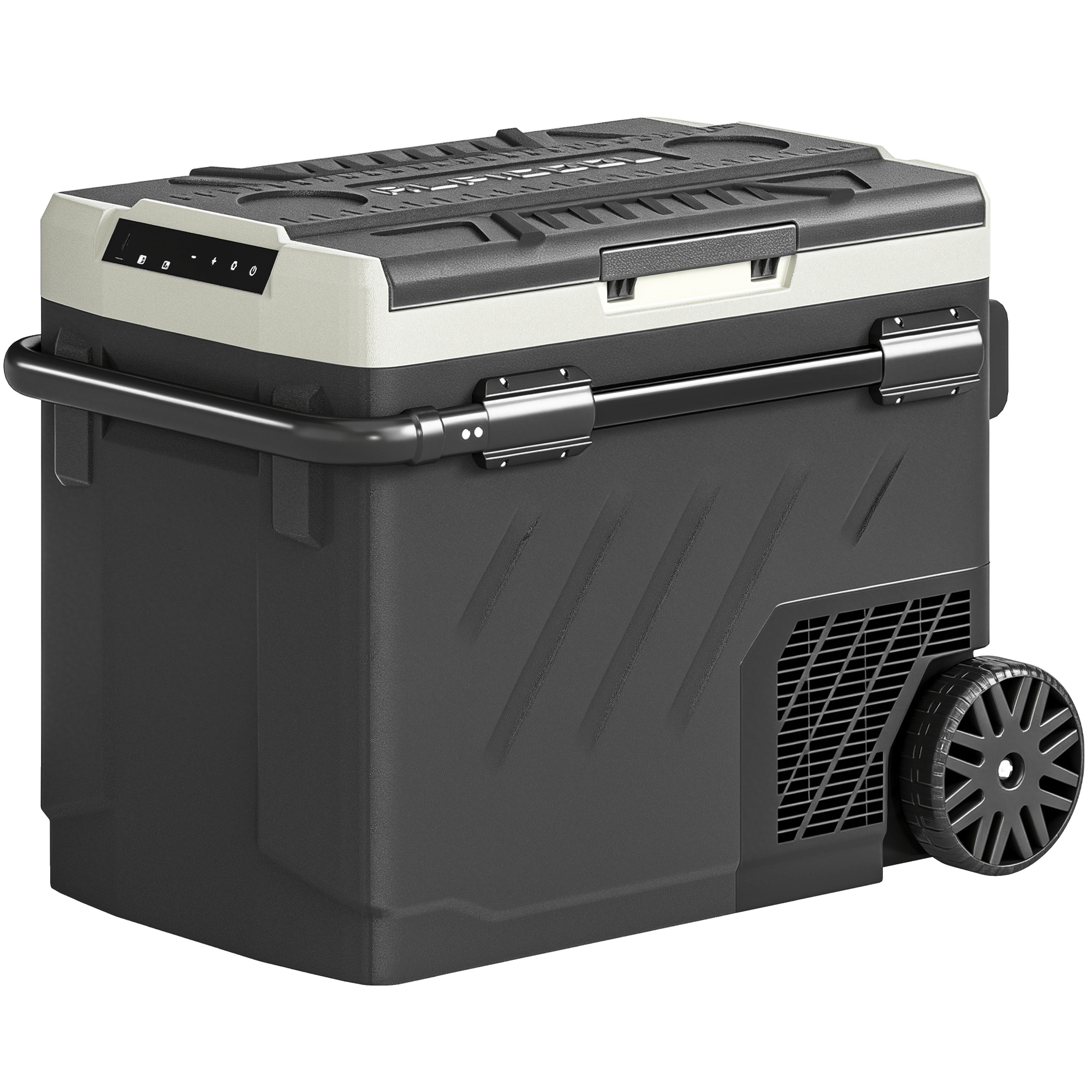 Roswold Black HDPE Car Fridge Freezer 49L - 45.3cm - Life Essentials