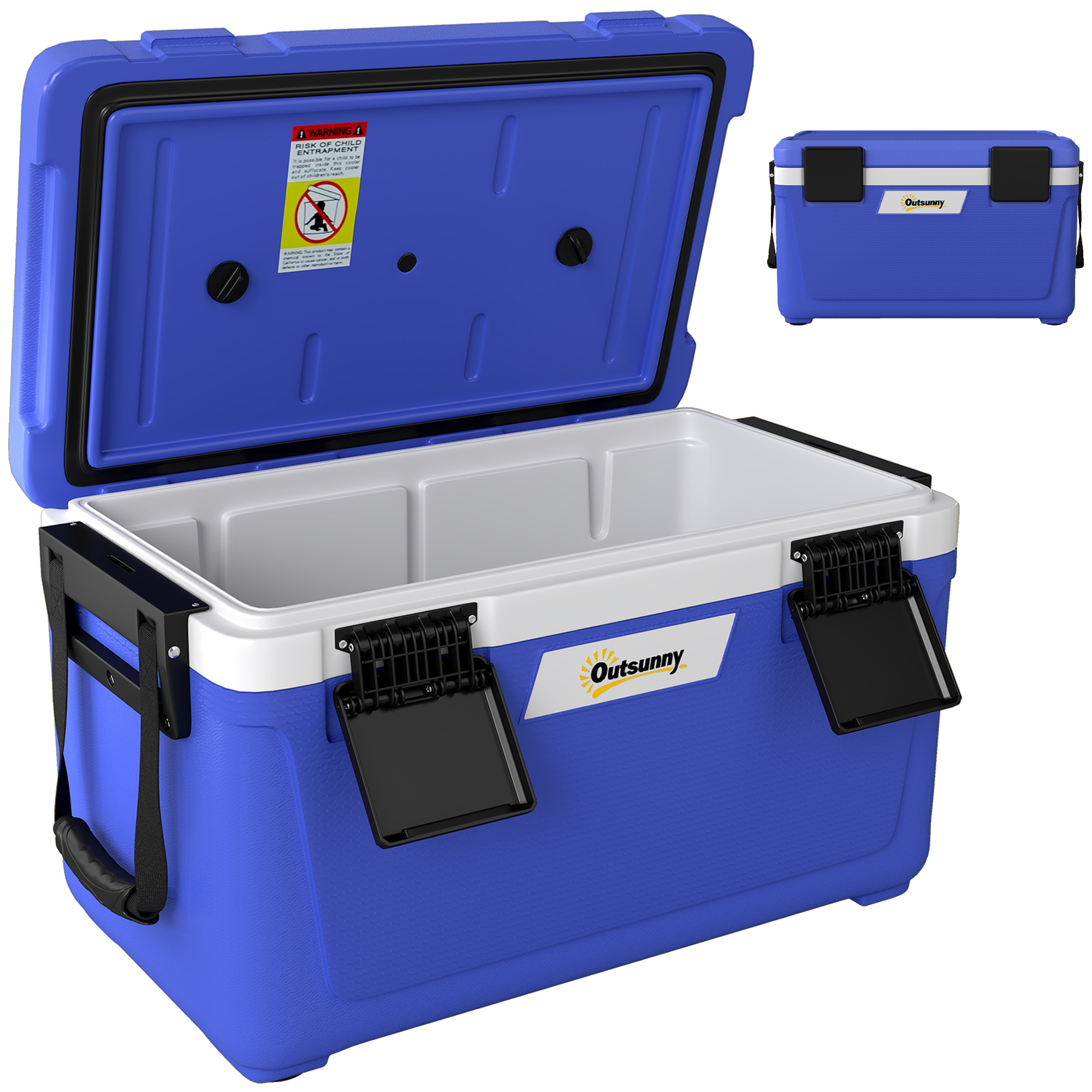 CARWICK Dark Blue HDPE Insulated Cool Box 42.6L - 38.5cm - Life Essentials