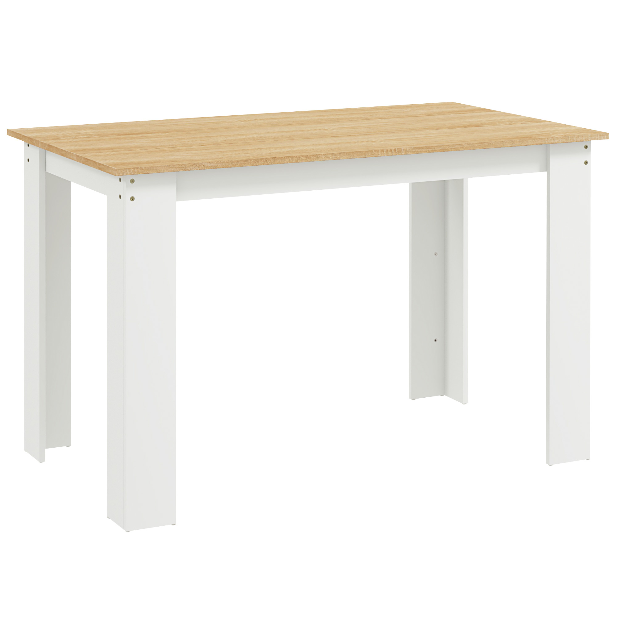 Valton White Dining Table - 120cm - Life Essentials