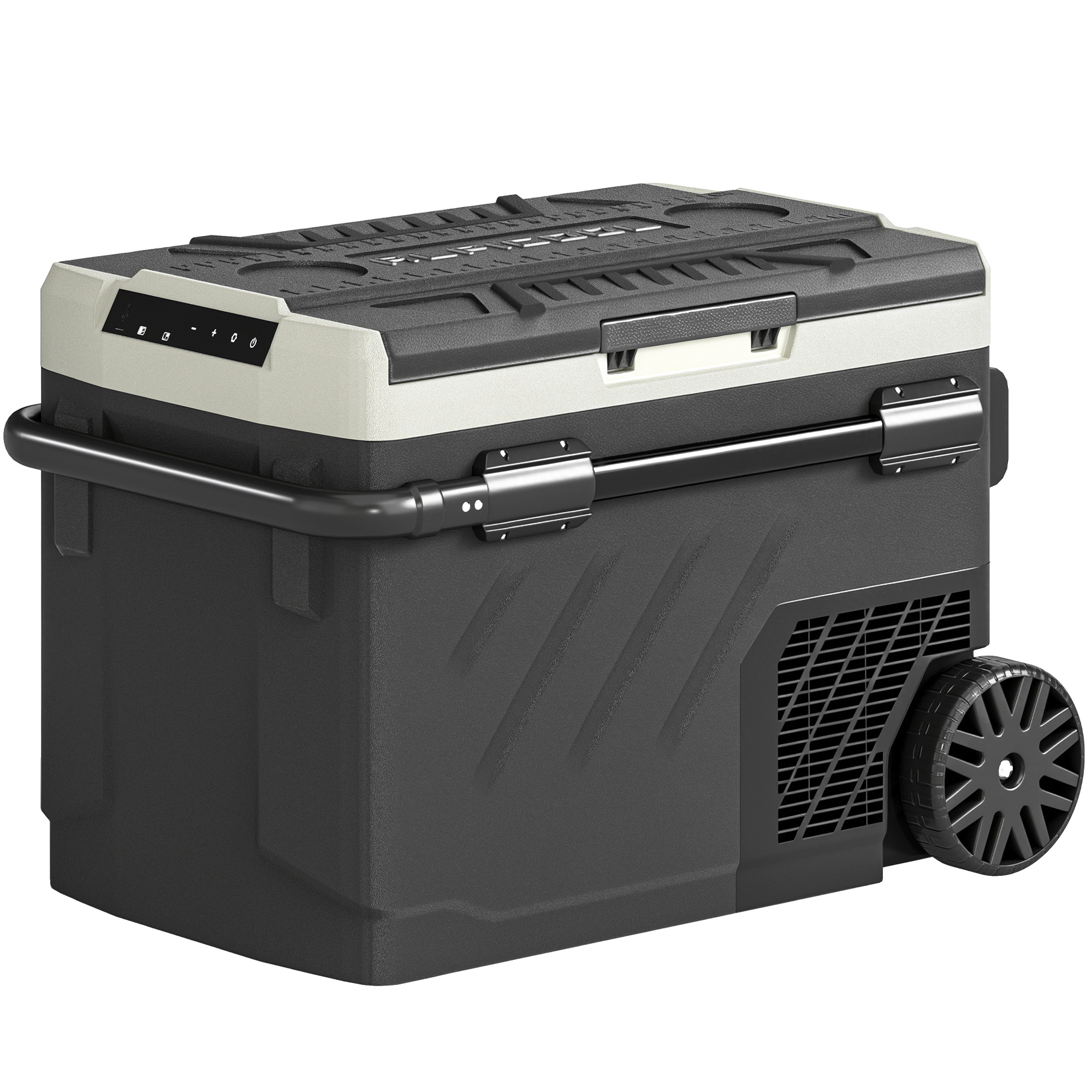 Roswold Black HDPE Car Fridge Freezer 40L - 45.3cm - Life Essentials