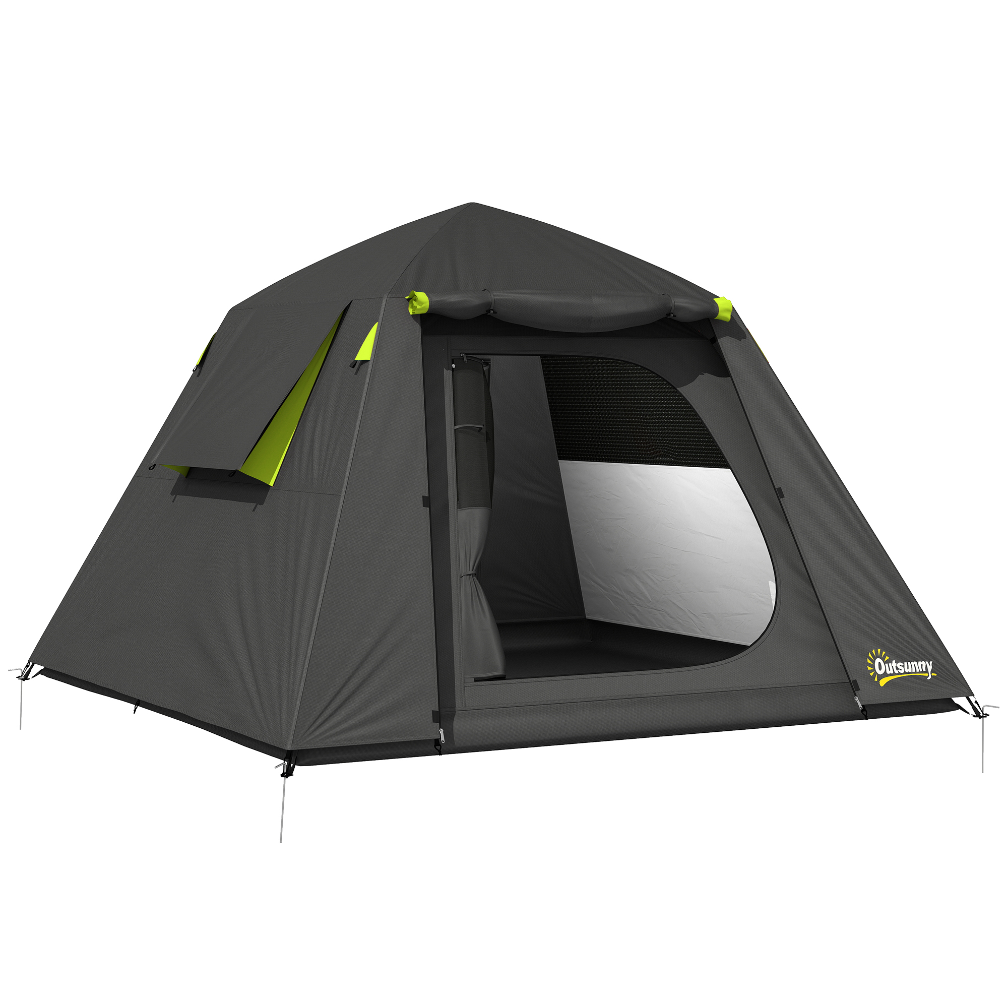 Easdene Grey PE Camping Tent - 210cm - Life Essentials