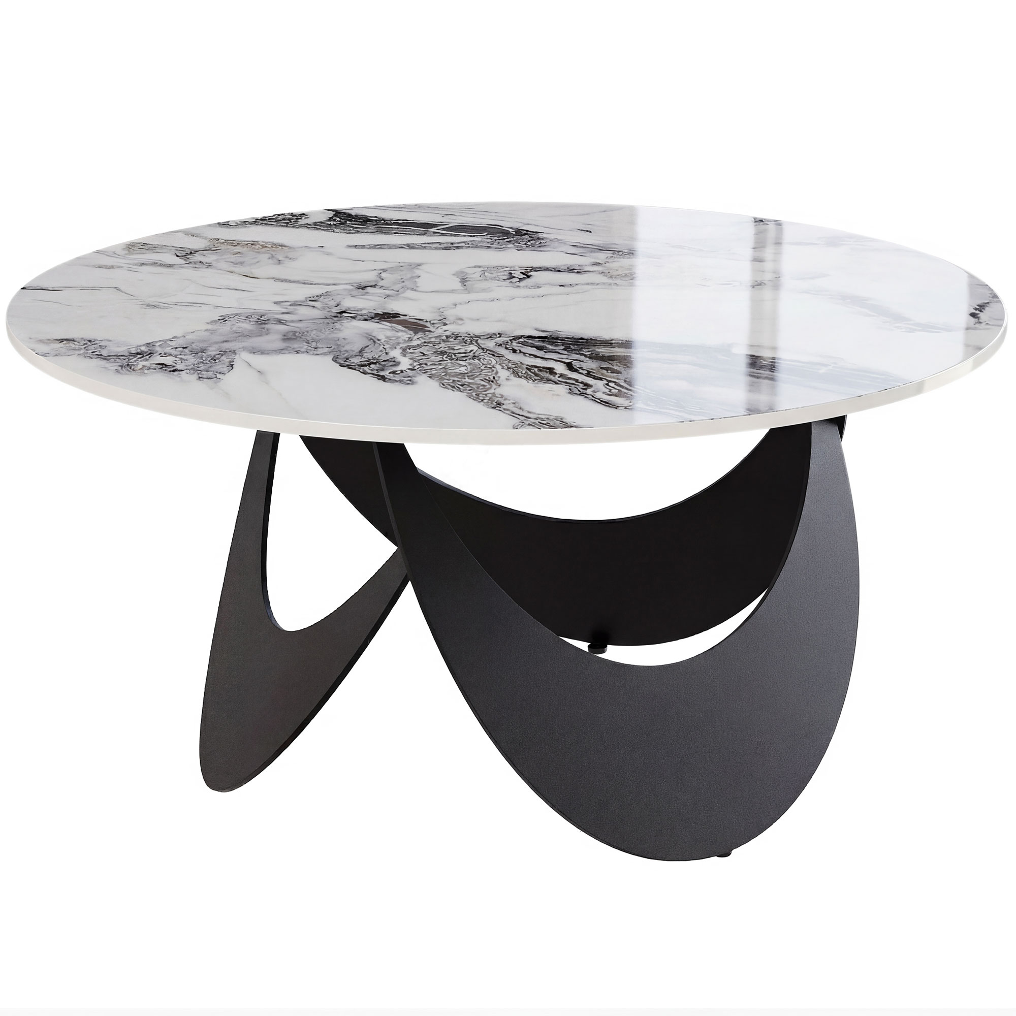 Brodene White Coffee Table - 80cm - Life Essentials