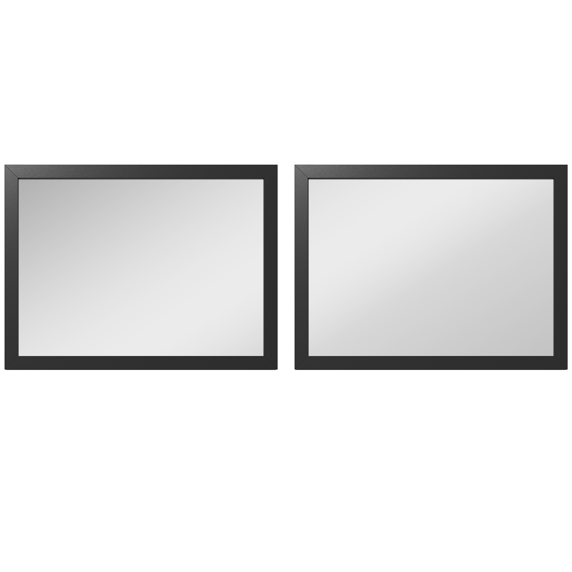Bromont Black Wall Mirror Set of 2 - 40cm - Life Essentials