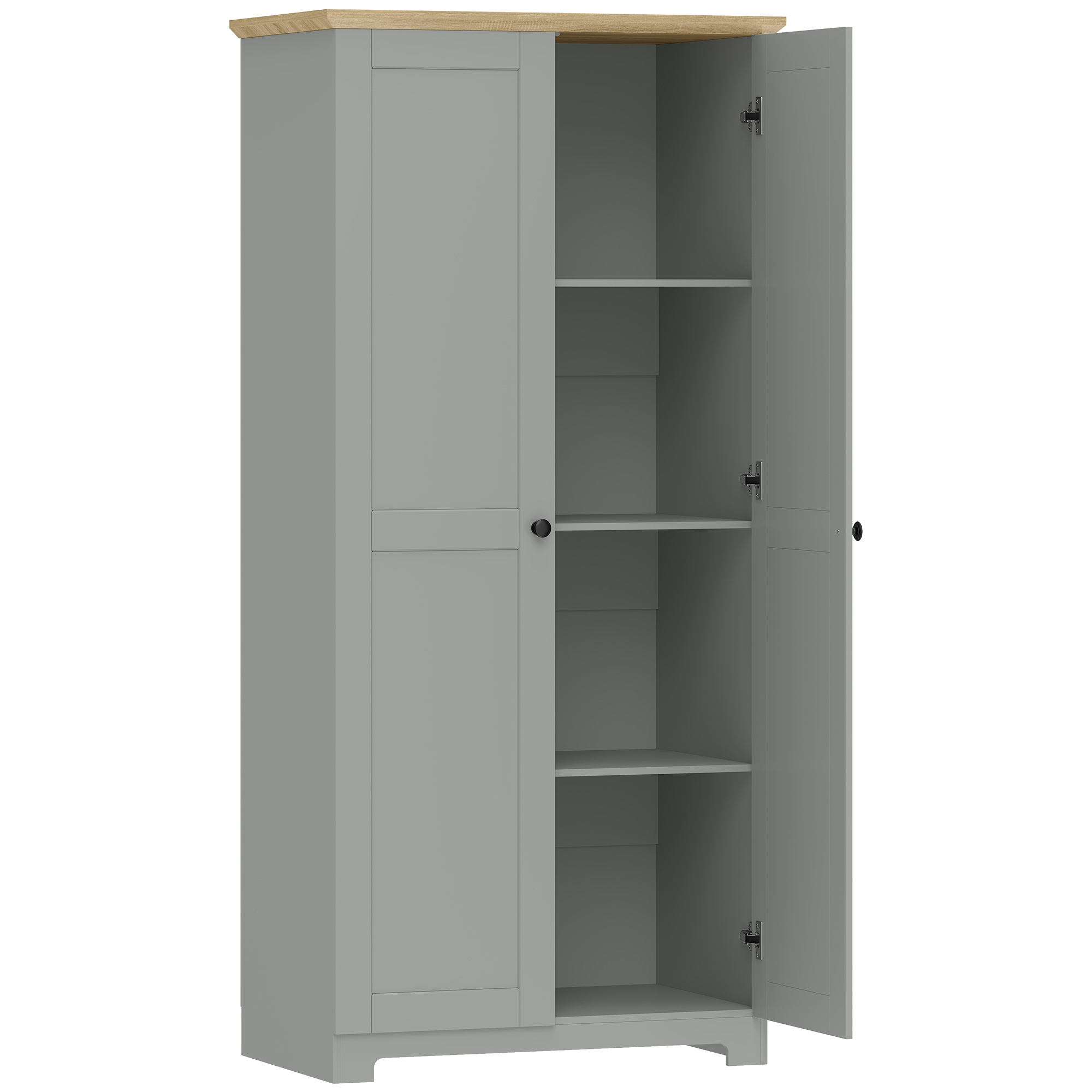 Broshaw Grey MDF Kitchen Cupboard - 80cm - Life Essentials