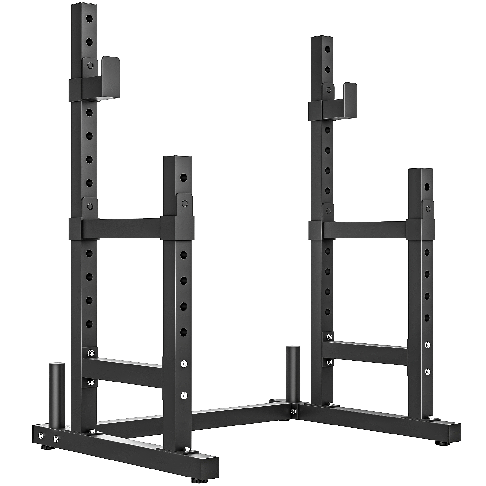 Zenex Black Steel Squat Rack 300kg Load - 91cm - Life Essentials