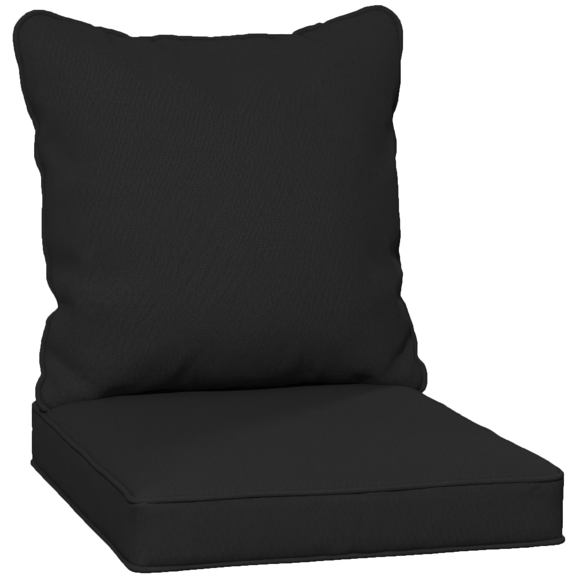 Norcarr Black Polyester Seat and Back Padded Cushion Set - 62cm - Life Essentials