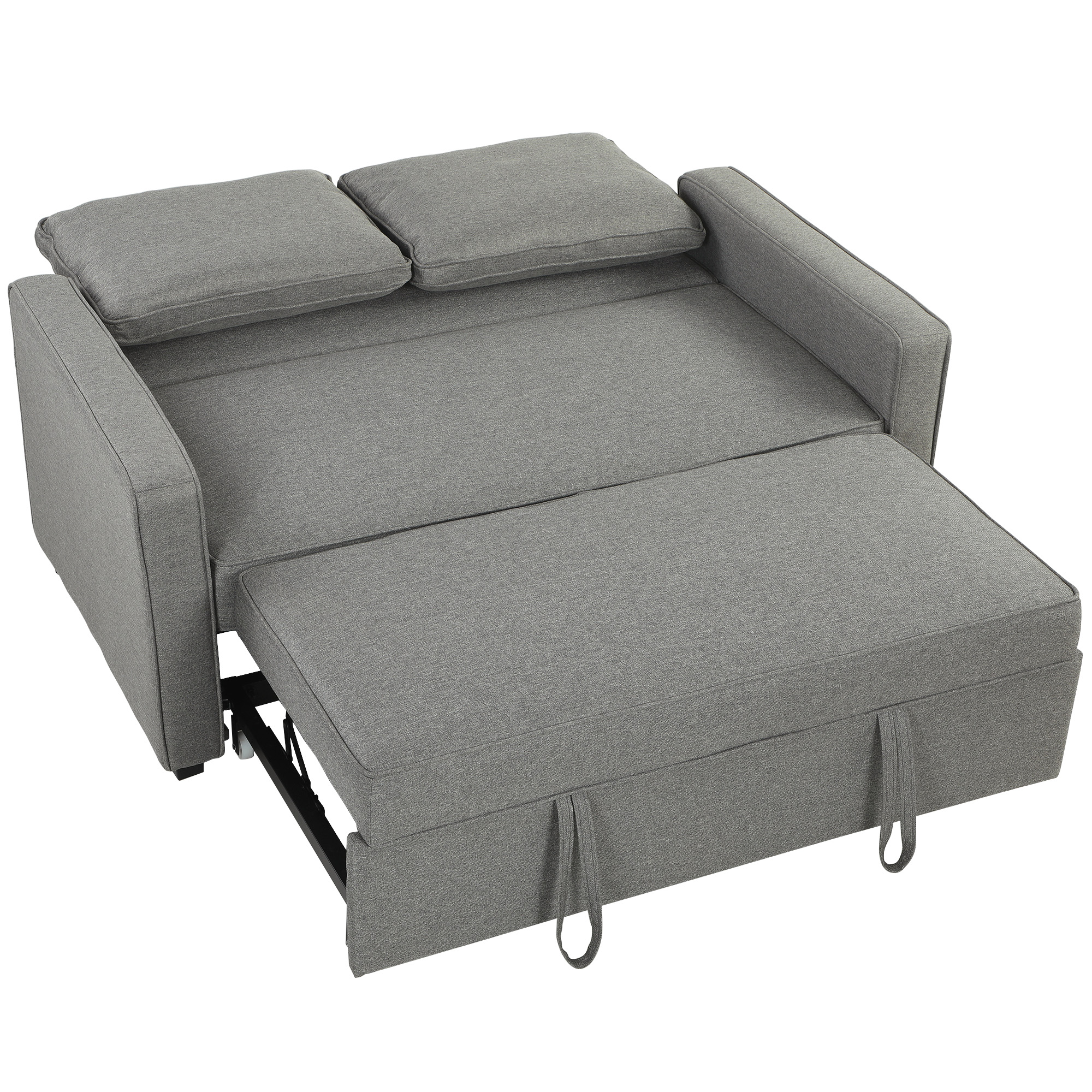 Kenara Linen 2 Seater Sofa Bed - Grey - Life Essentials