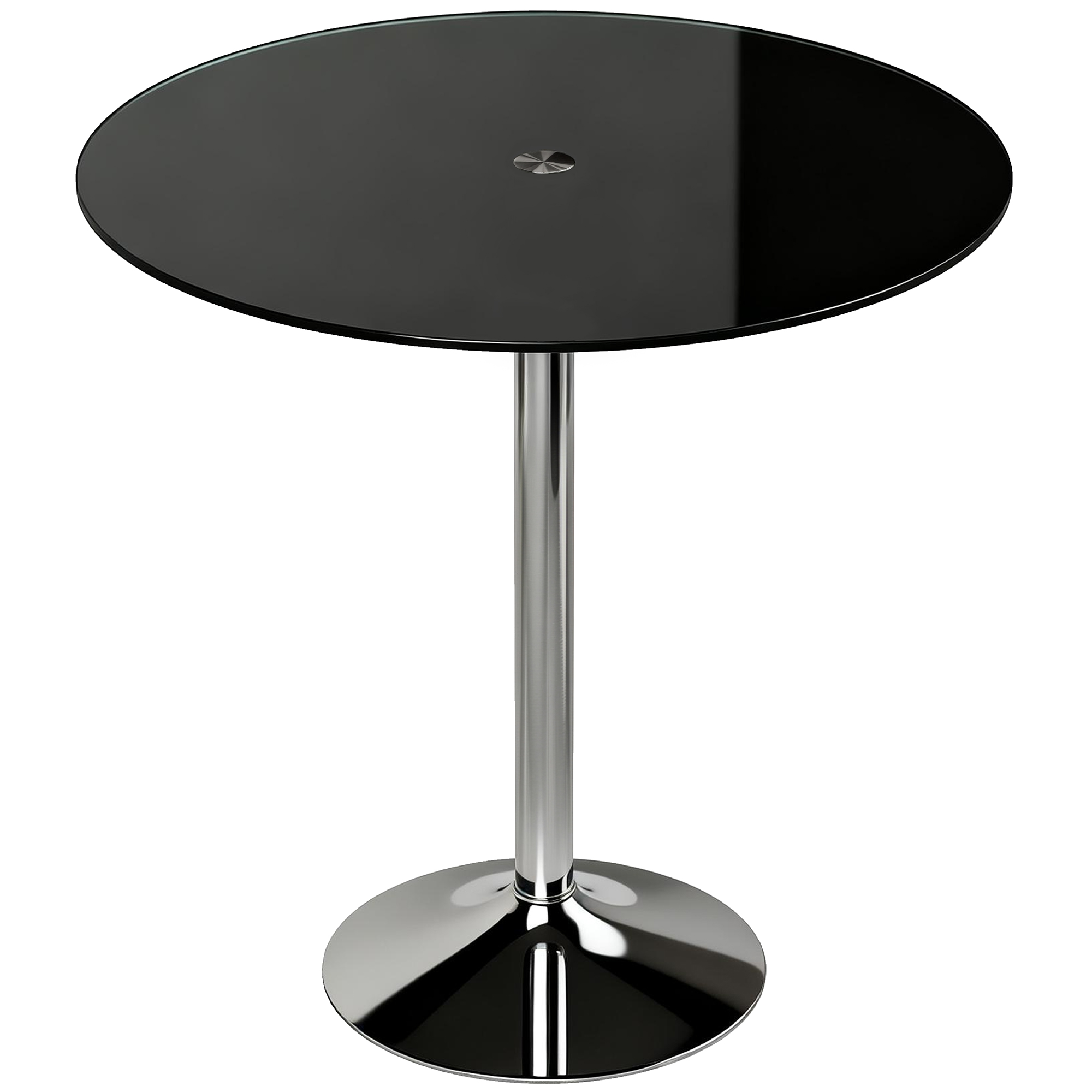 Bromoor Black Metal Dining Table - 70cm - Life Essentials