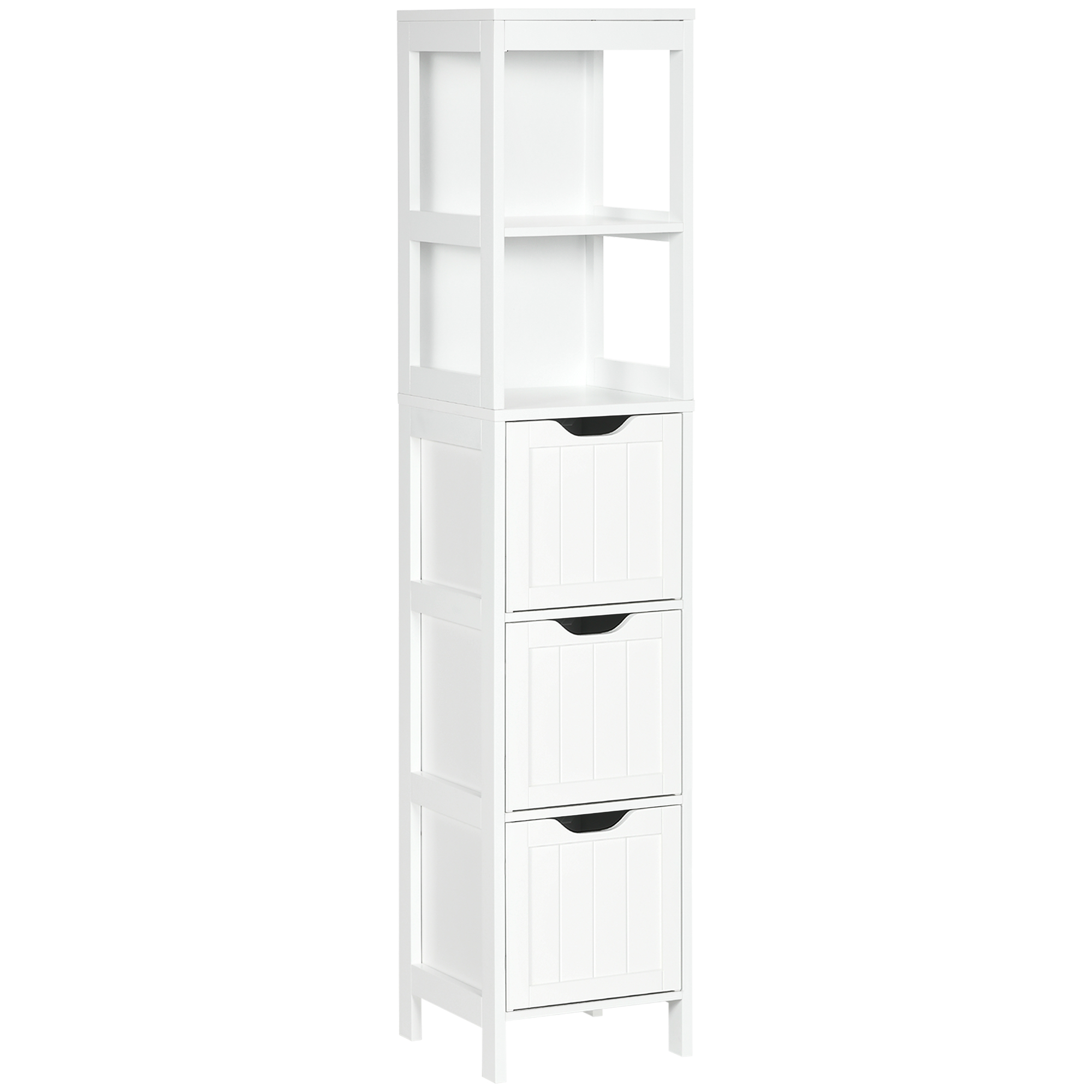White MDF Storage Cabinet - 30cm - Life Essentials