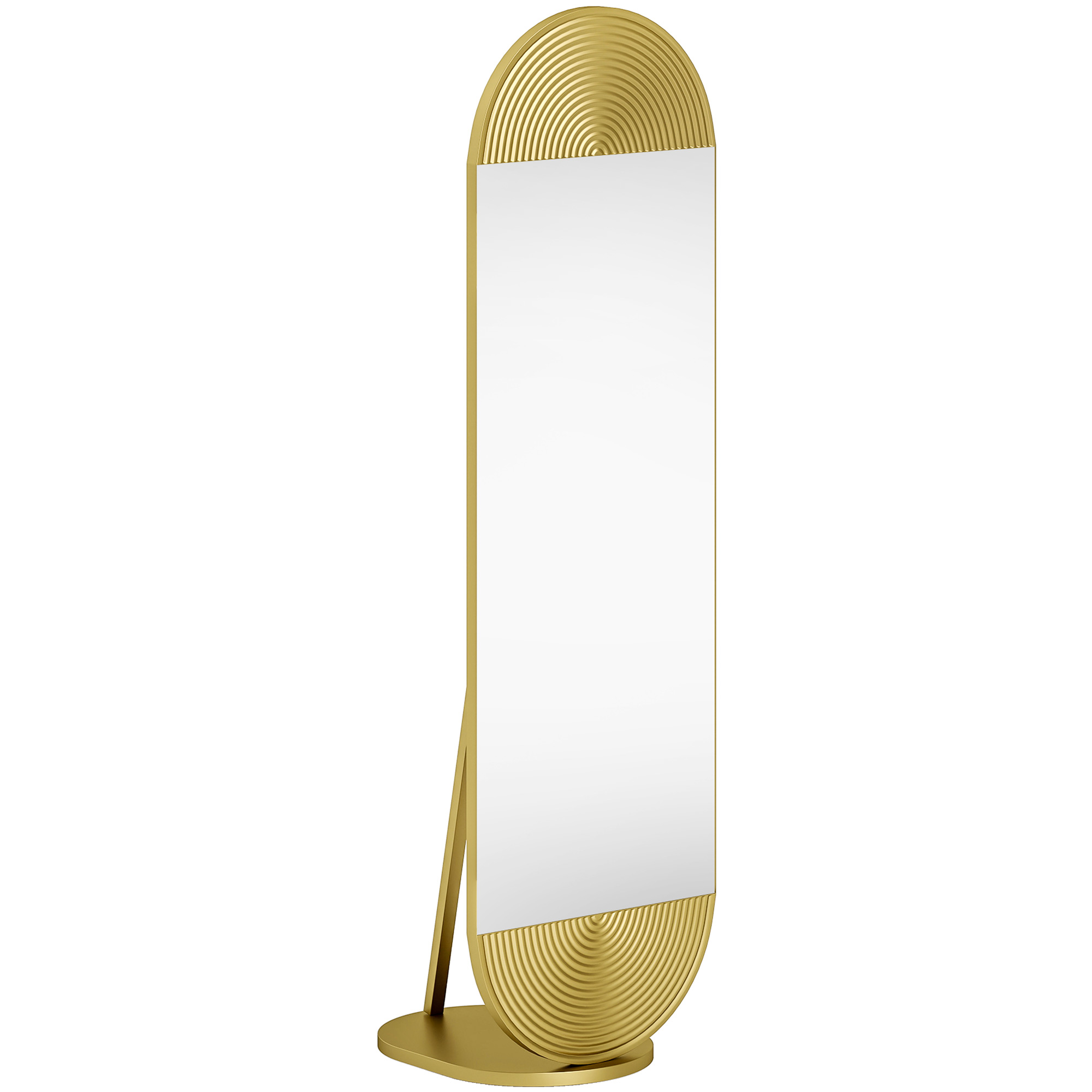 Lyrex Gold Tone Metal Full Length Mirror - 36cm - Life Essentials