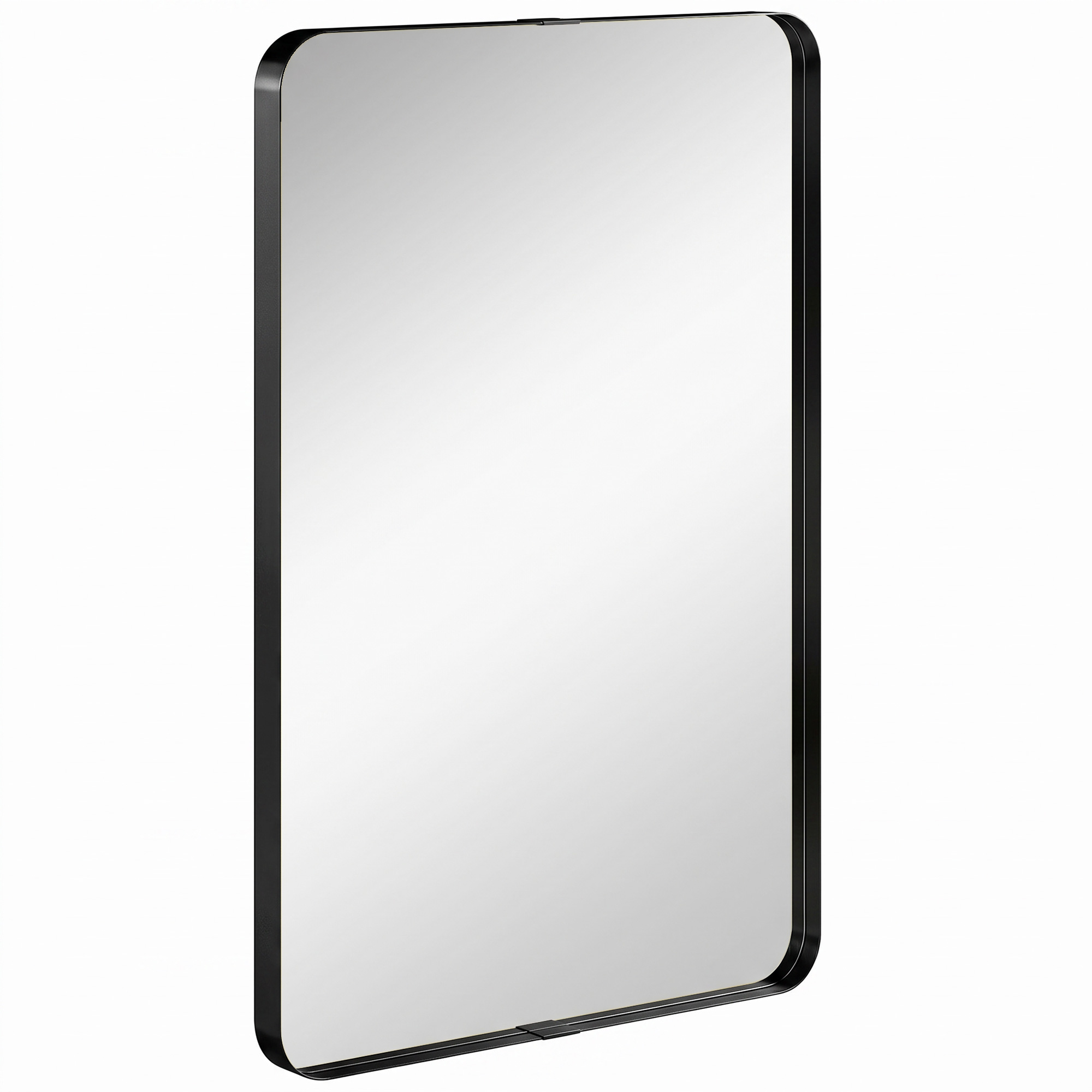 Dalbury Black Wall Mirror Rectangular - 60cm - Life Essentials