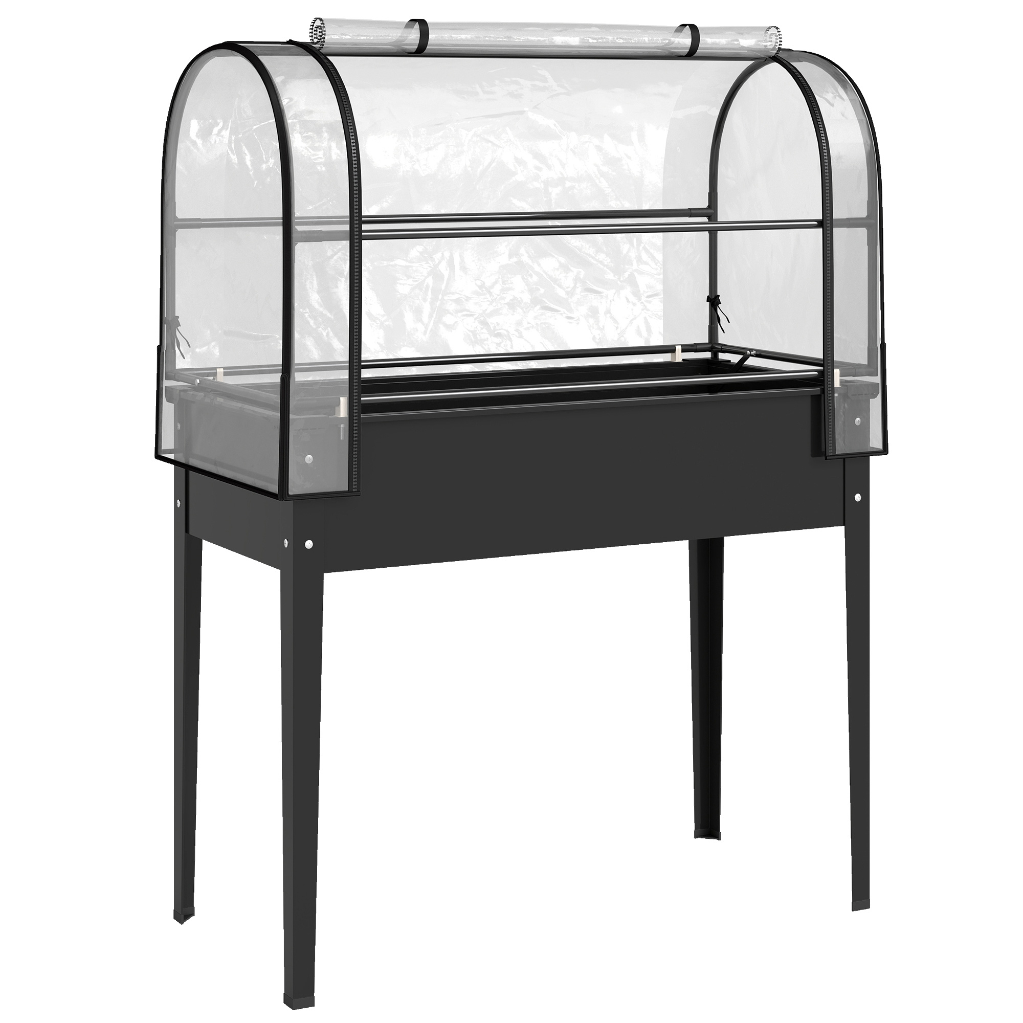Black Metal Planter - 49cm - Life Essentials