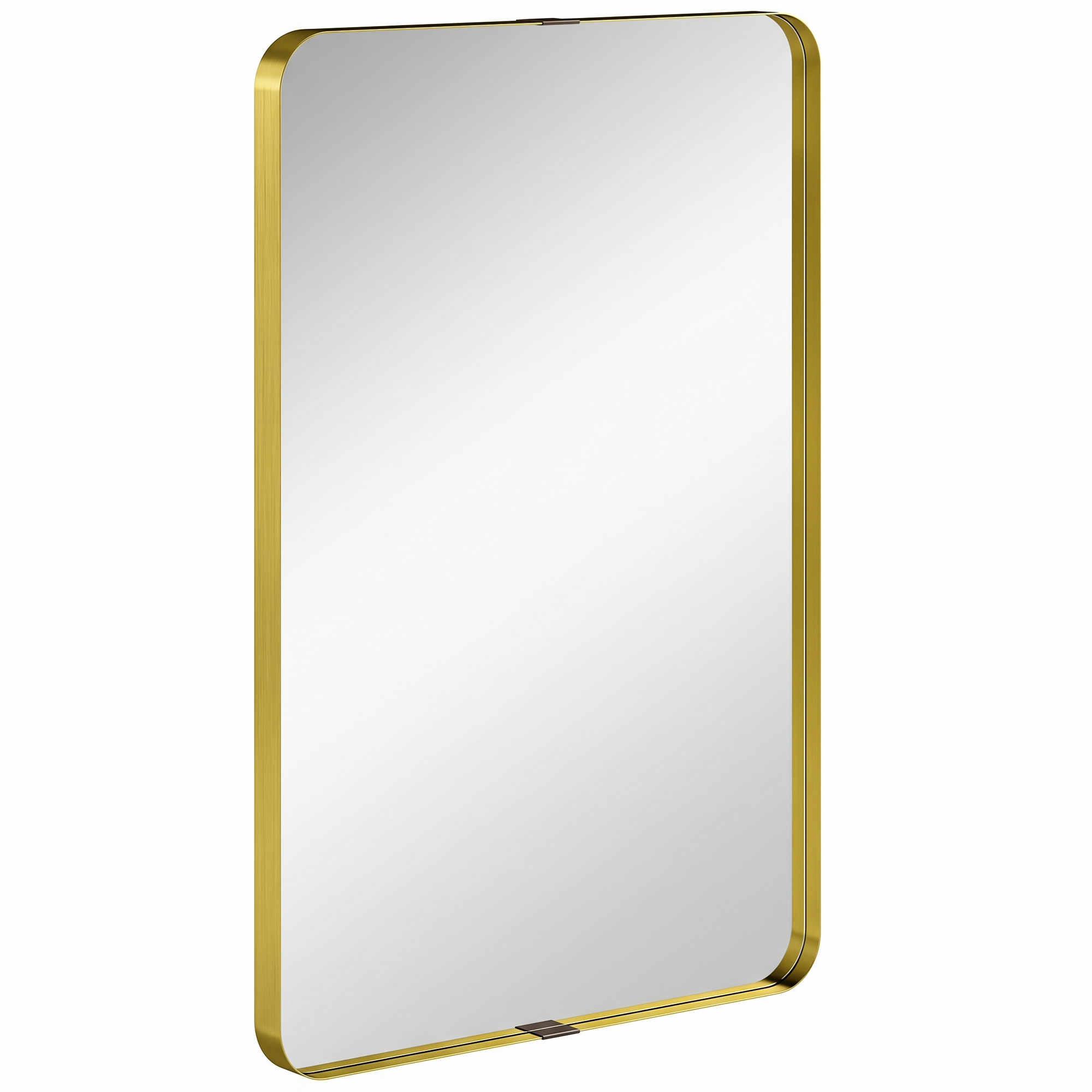 Dalbury Gold Tone Wall Mirror Rectangular - 60cm - Life Essentials