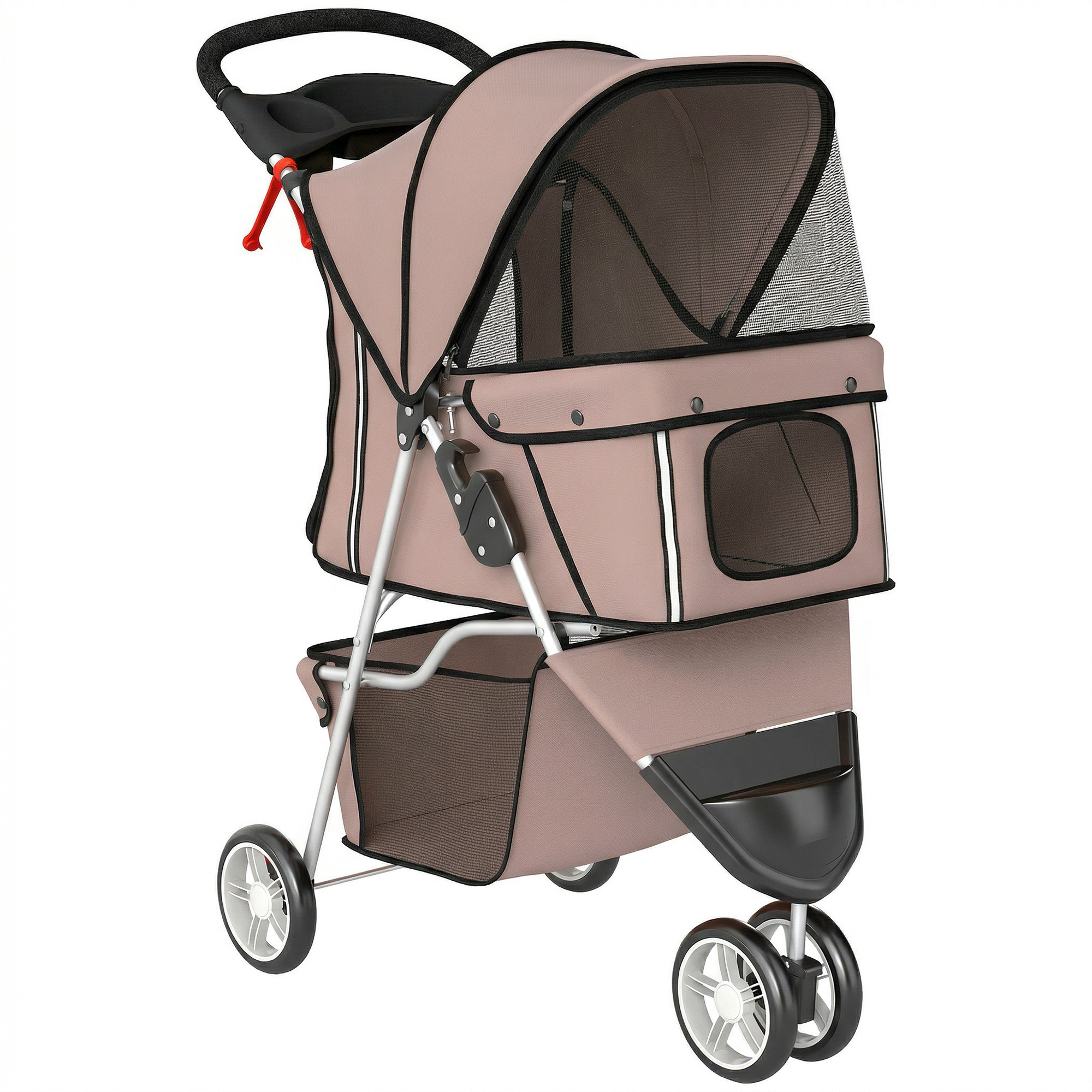 Easbury Coffee Fabric Dog Stroller - 44cm - Life Essentials