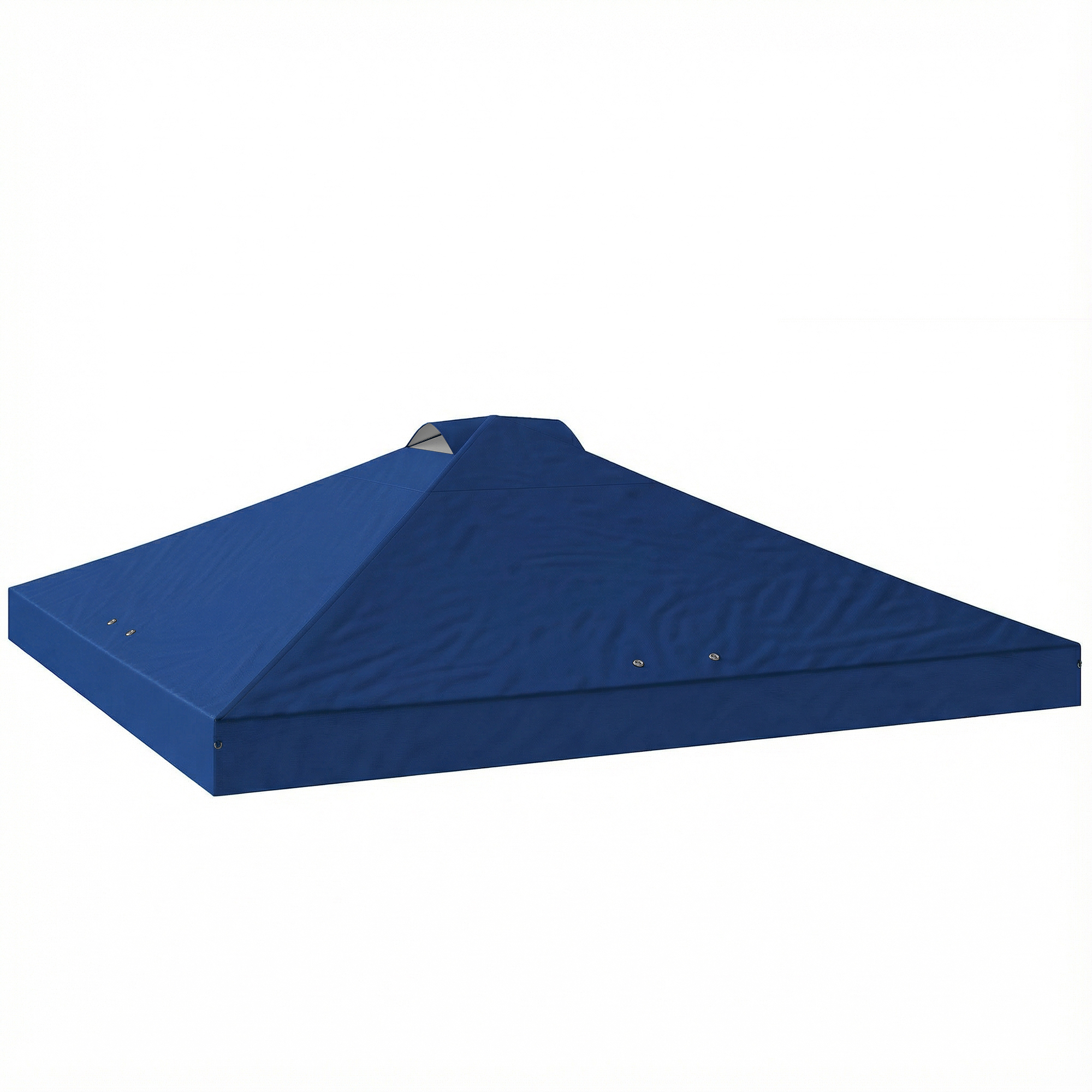Elmhall Blue Fabric 3x3m Waterproof Pop Up Canopy Cover with 8 Drainage Holes - 300cm - Life Essentials