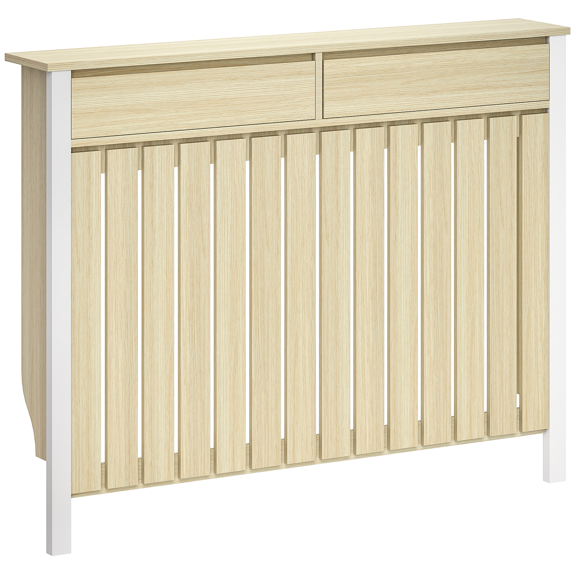 Dalcrof Oak Radiator Cover - 119cm - Life Essentials
