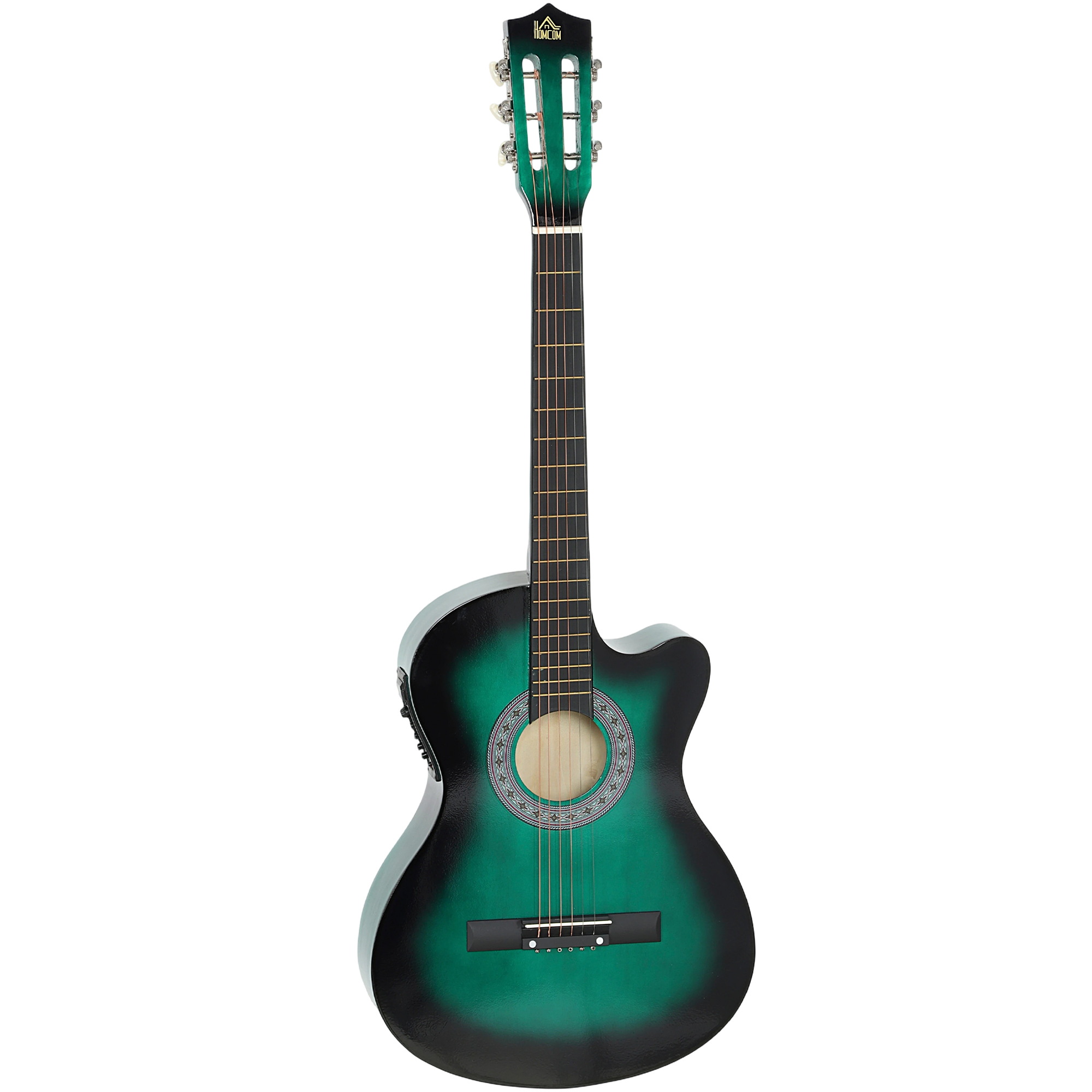 Kenmore Dark Green Plywood Musical Guitar Gloss Finish - 35.8cm - Life Essentials