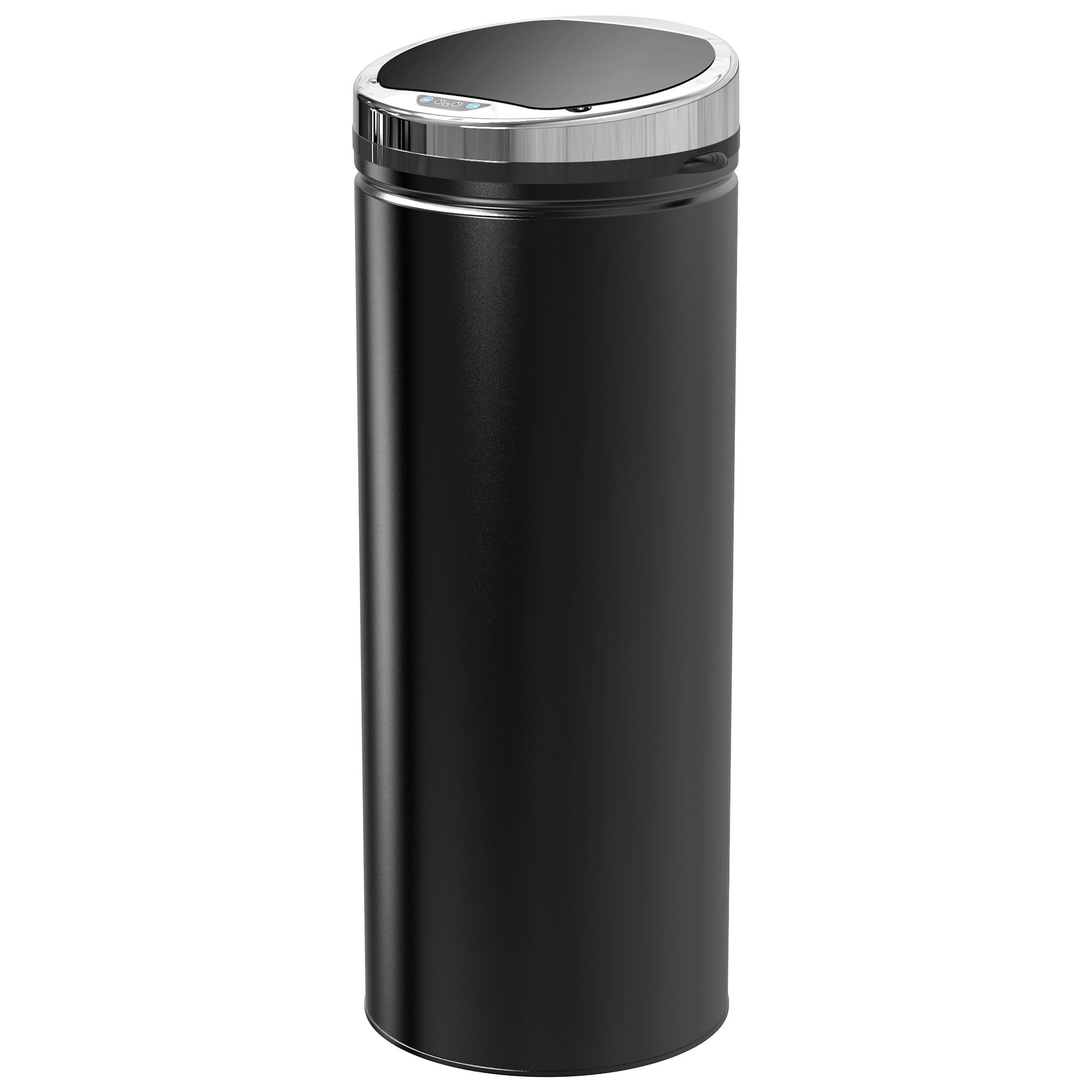 Eascrof Black Stainless Steel Sensor Rubbish Bin - 30.5cm - Life Essentials
