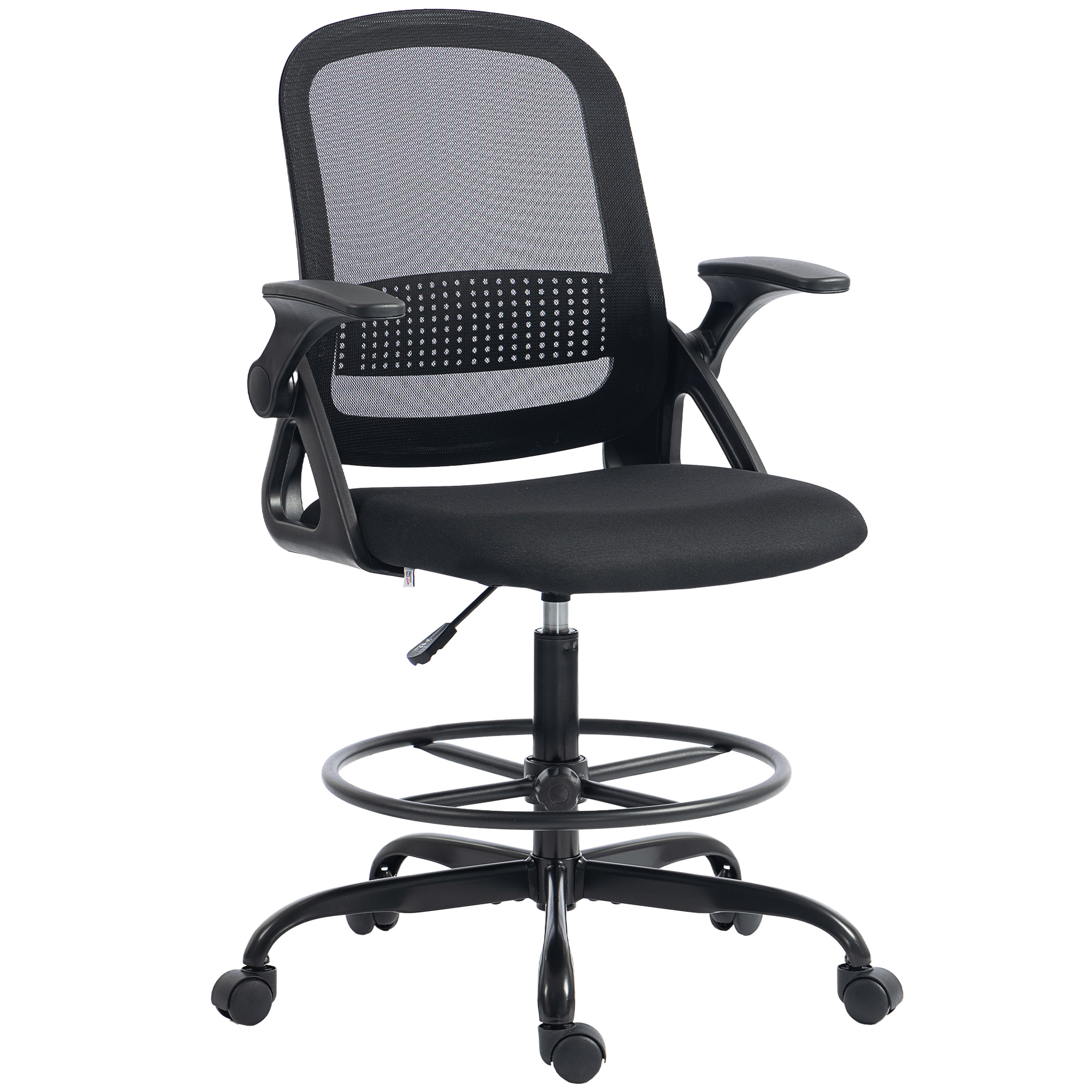Cammoor Black Steel Office Chair - 58cm - Life Essentials
