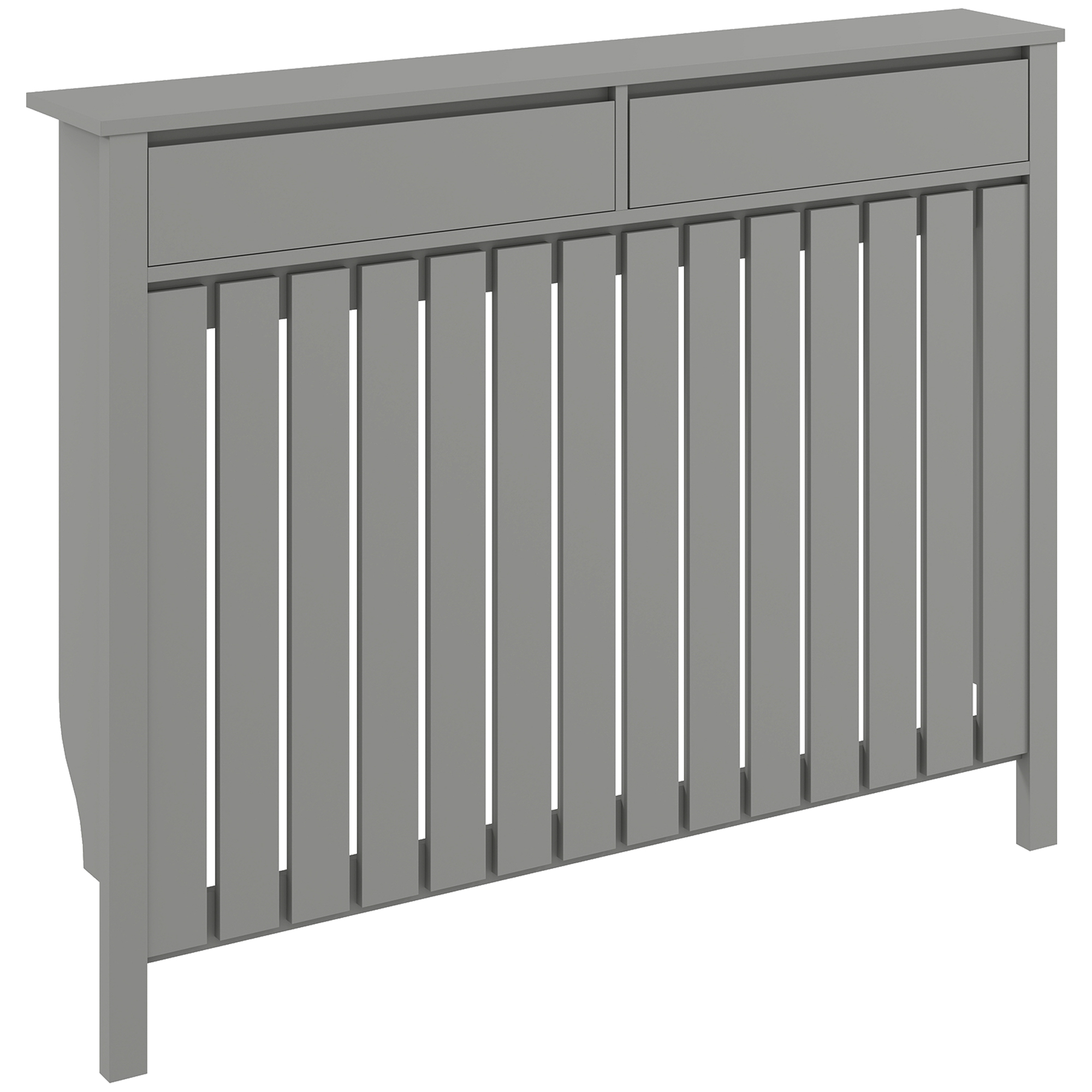 Dalcrof Grey Radiator Cover - 119cm - Life Essentials