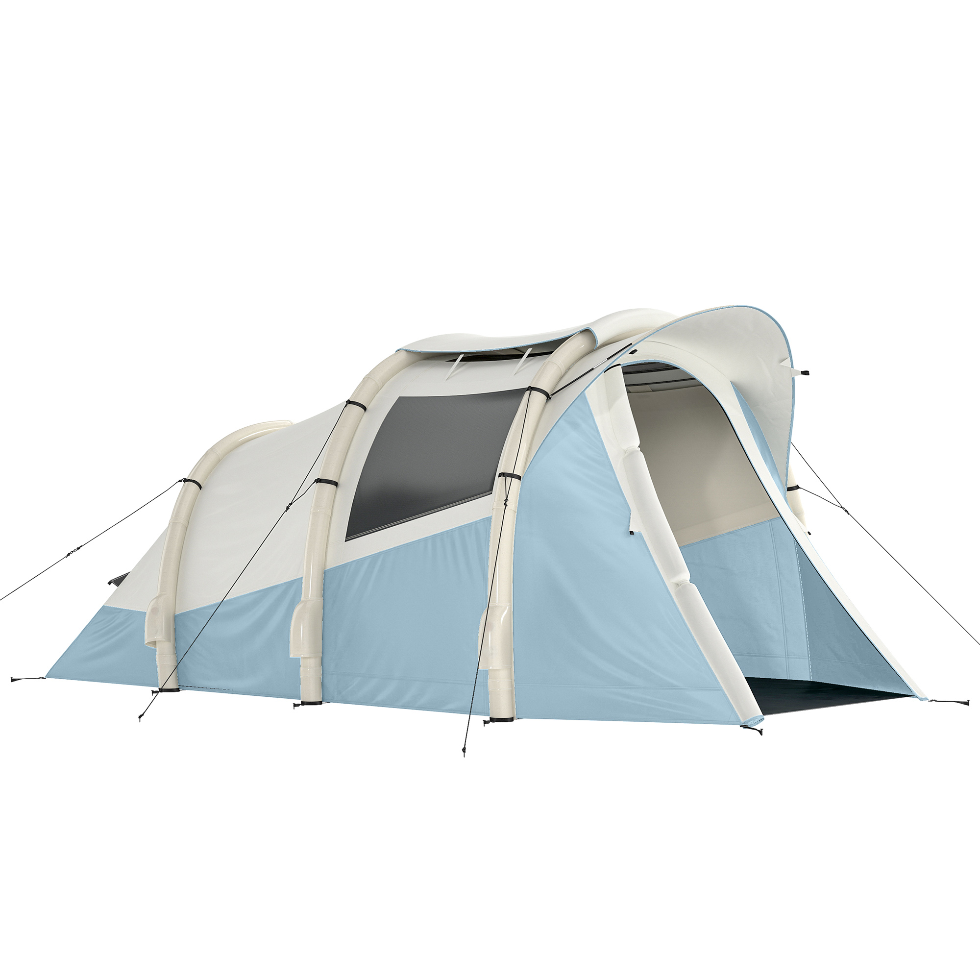 Yorwold Light Blue Fabric Camping Tent - 280cm - Life Essentials