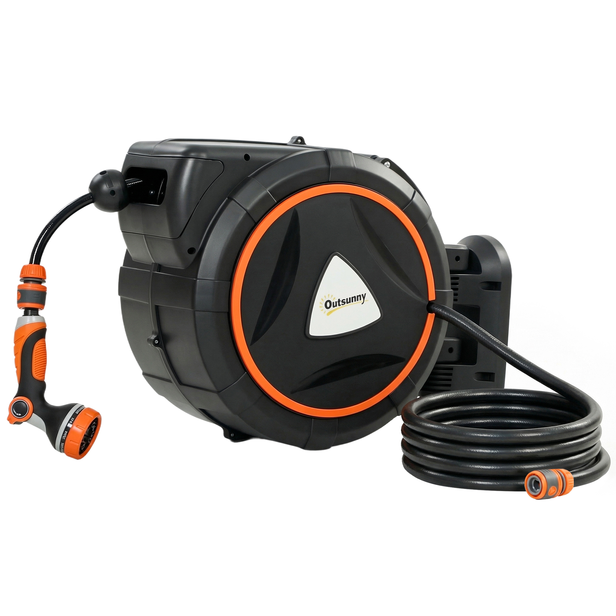 Dalmore PVC Hose Reel Wall Mounted - Orange - Life Essentials