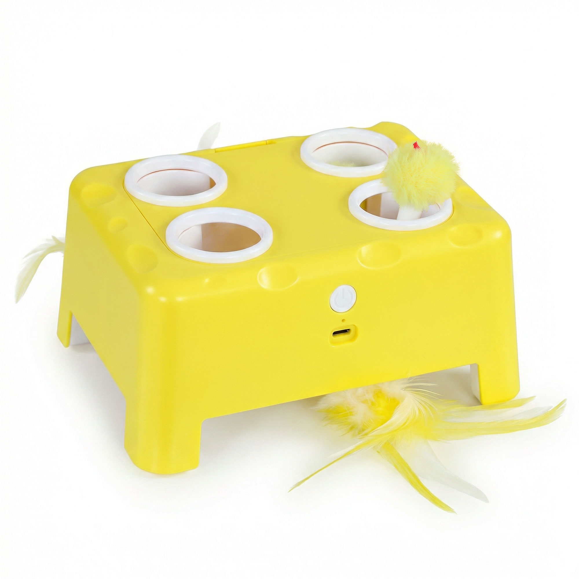 Easmere White Abs Cat Toy - 14cm - Life Essentials