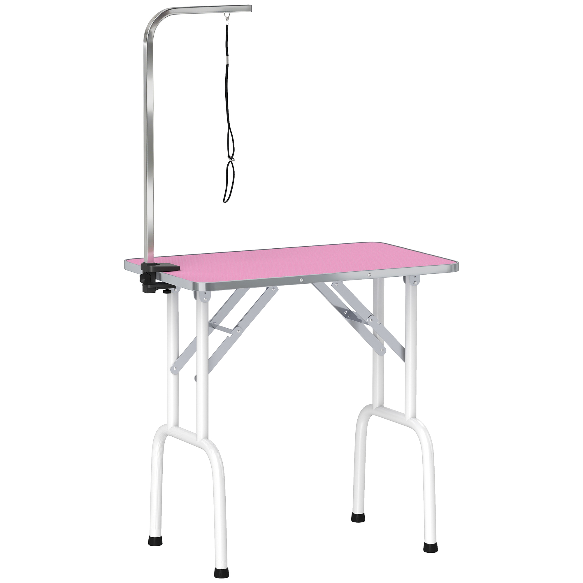 Yormont Pink Stainless Steel Pet Grooming Table - 48.5cm - Life Essentials