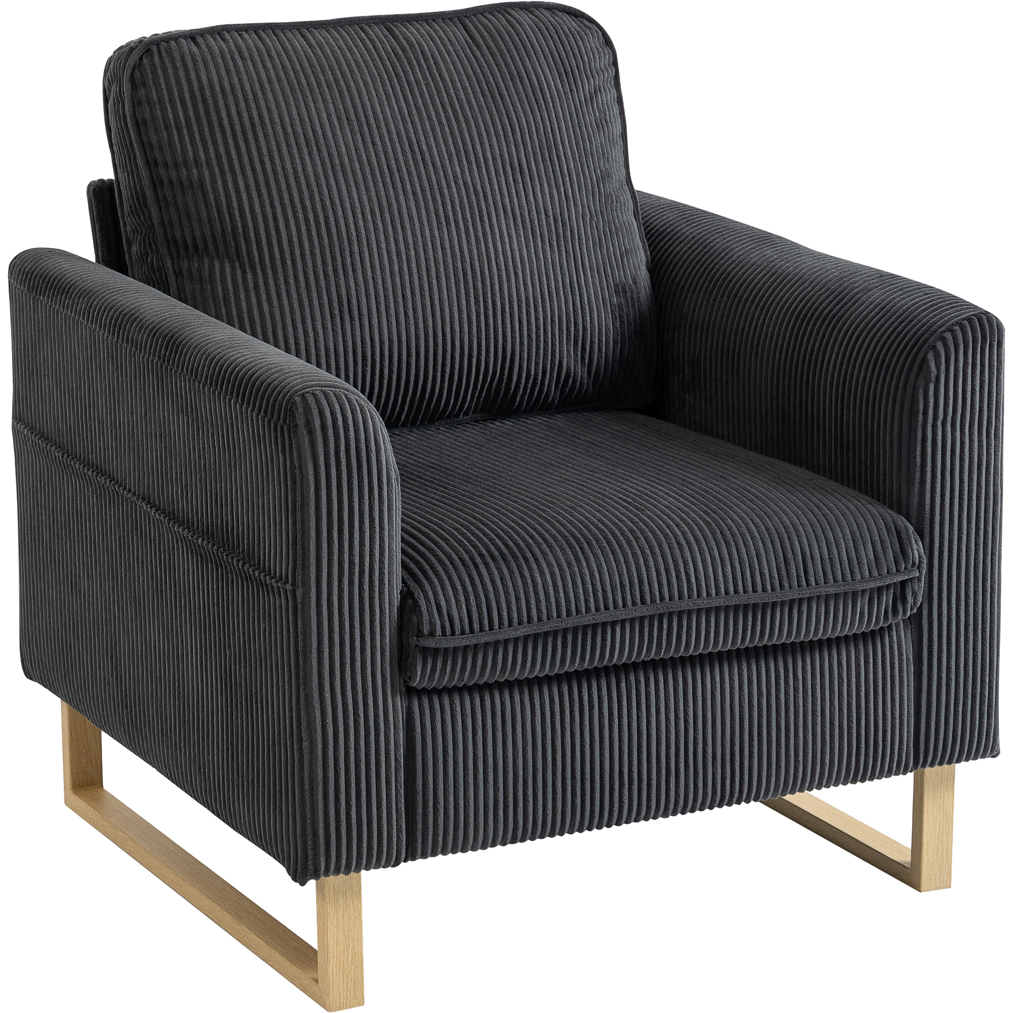 Belton Metal Armchair - Dark Grey - Life Essentials