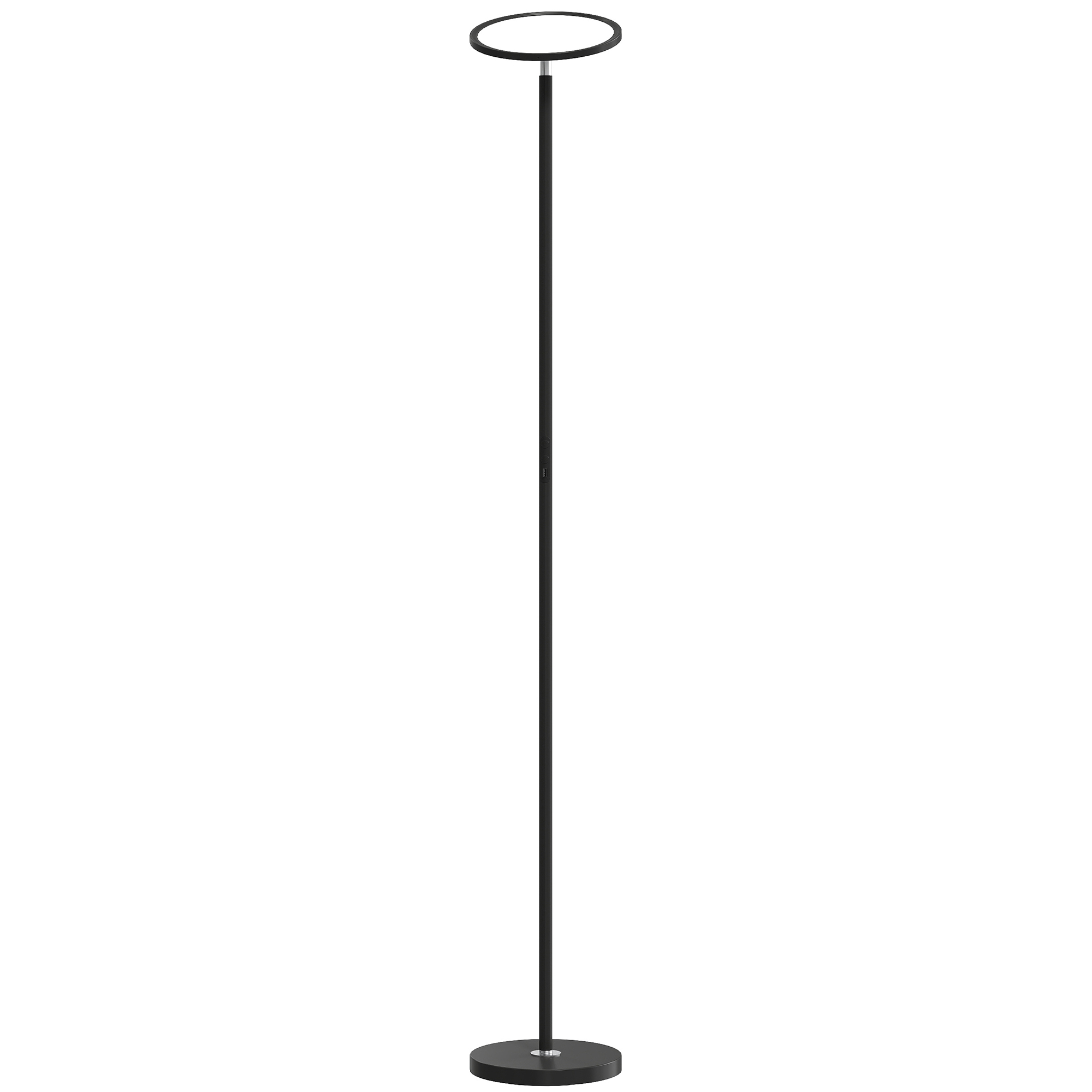 Norant Black Steel Floor Lamp with Tuya App - 25cm - Life Essentials
