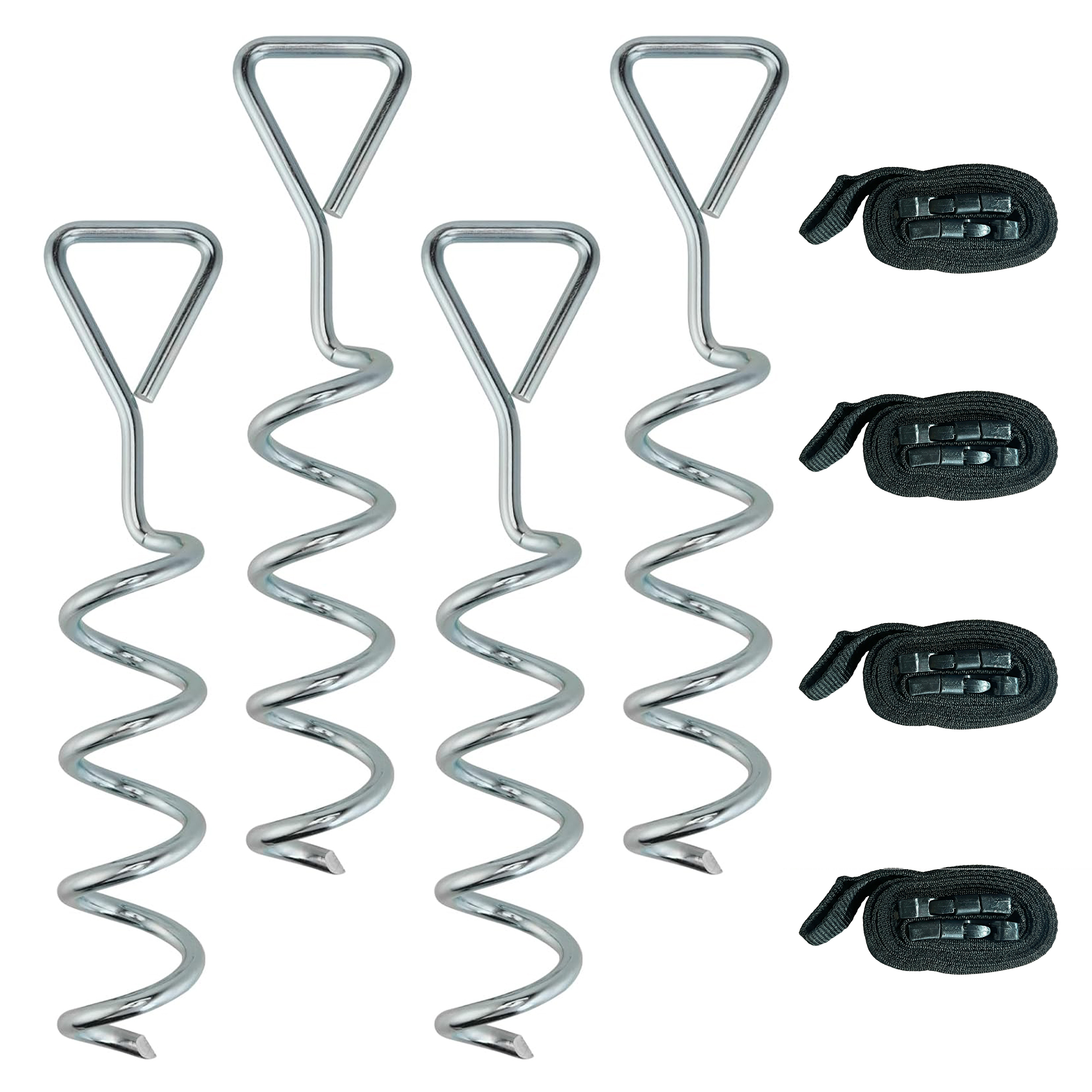 Ivyen Silver Steel Trampoline Stake - 8cm - Life Essentials