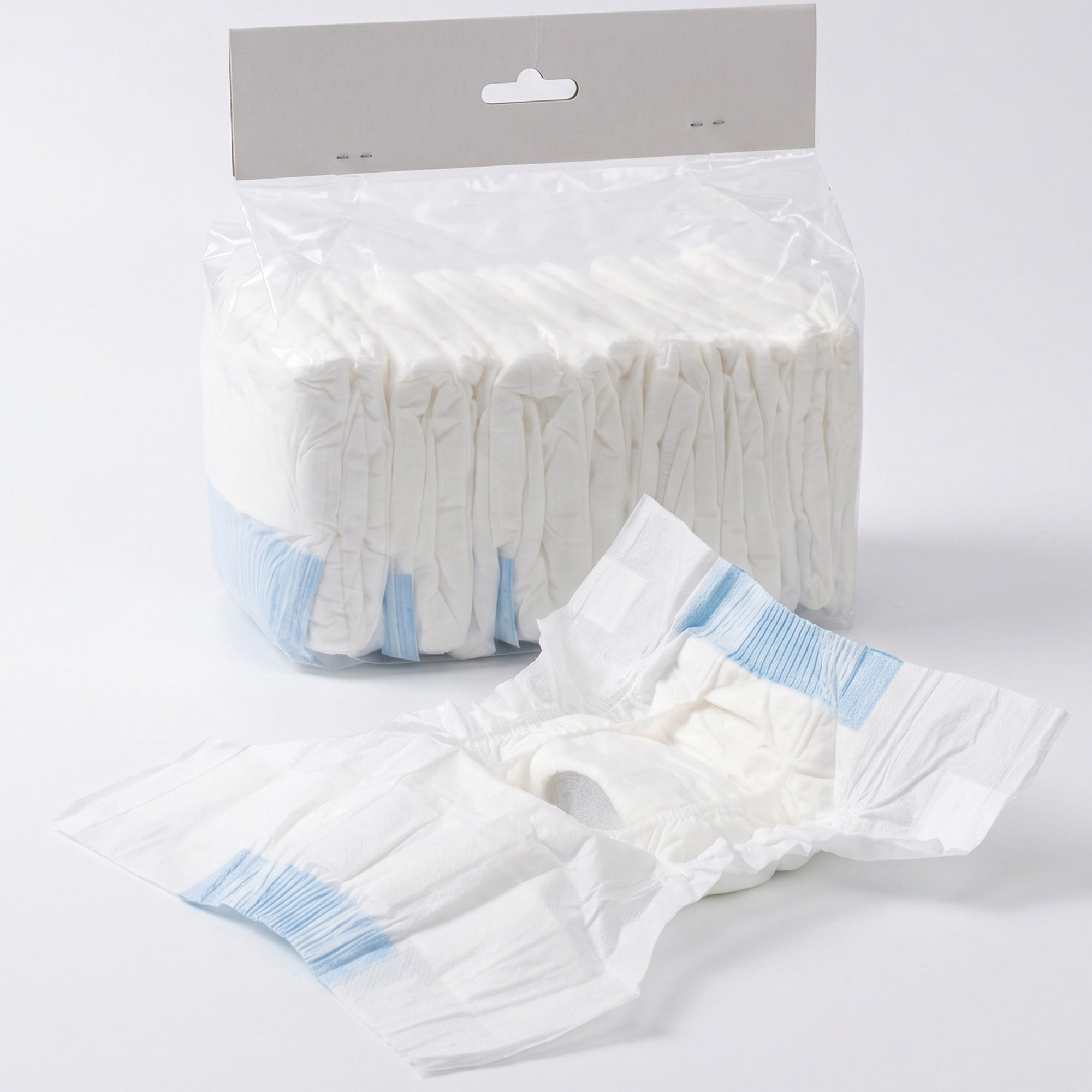 CLEVEDON 48 Pack Disposable Female Dog Nappies for Large Dogs and Incontinence Training - White - Life Essentials