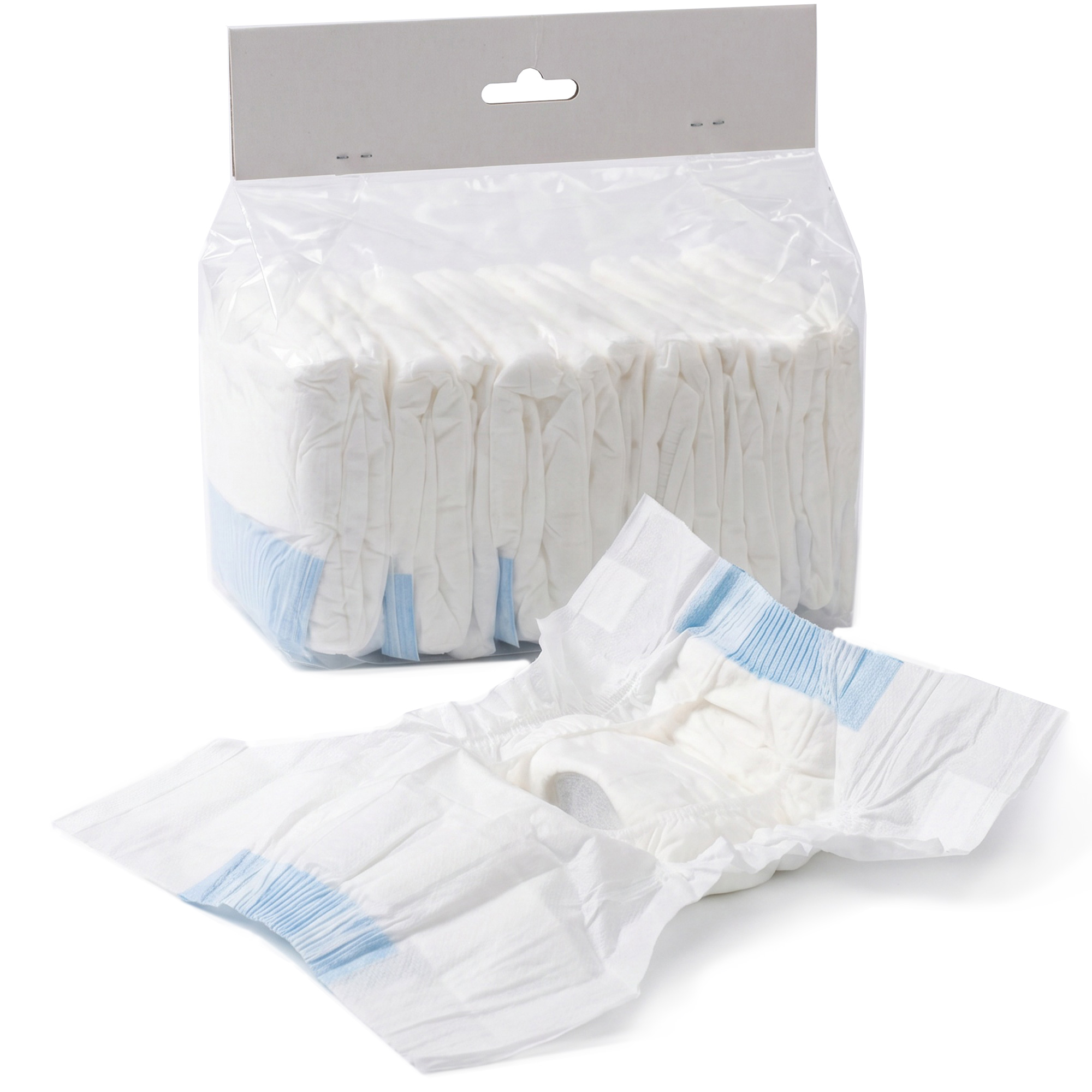 CLEVEDON 48 Pack Disposable Female Dog Nappies for Extra Small Dogs, 15 to 33 cm Waist - White - Life Essentials